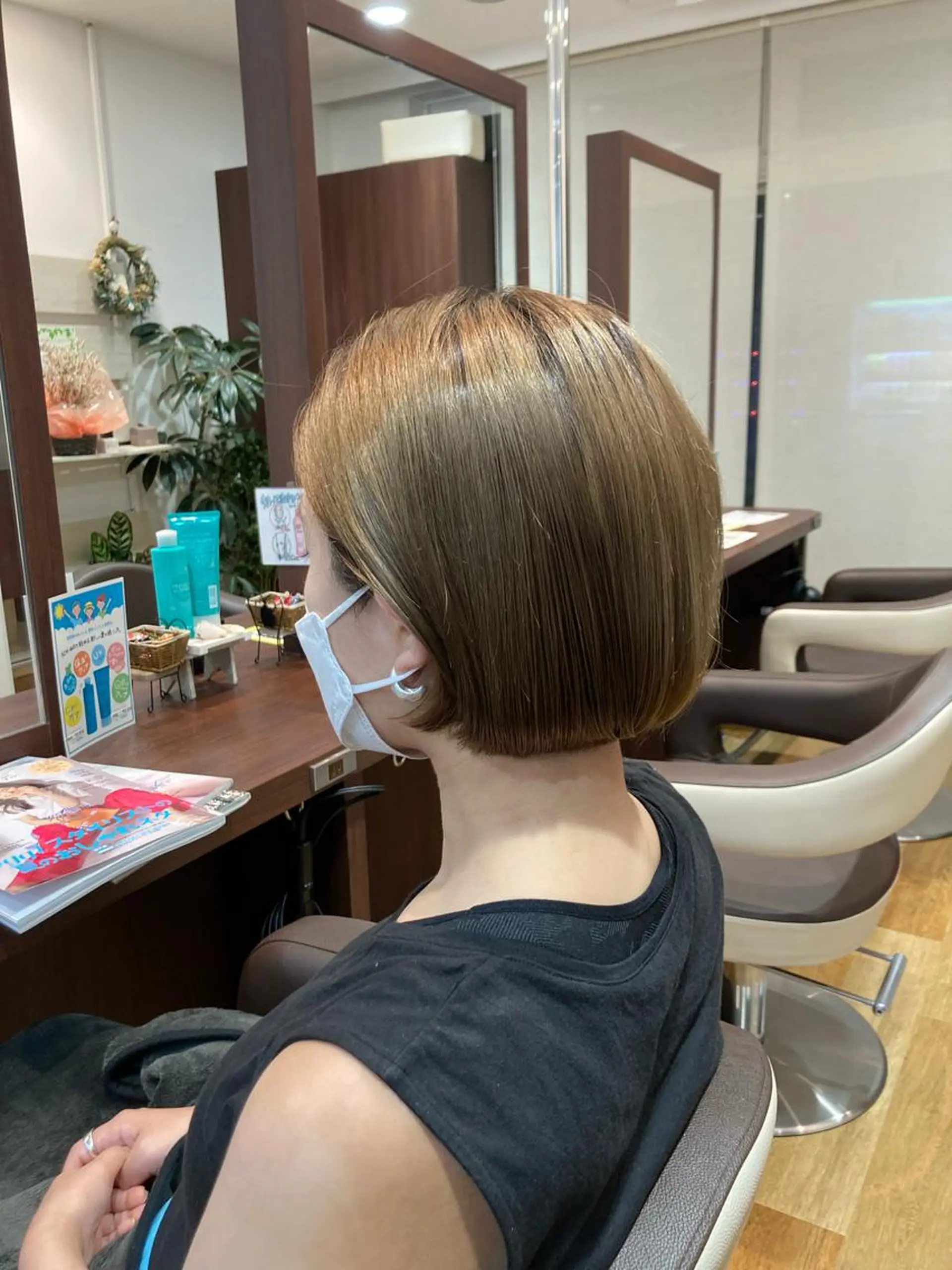 ショート カット トリートメント イチゴ森下所属・🌟髪質 改善🌟のヘアスタイル