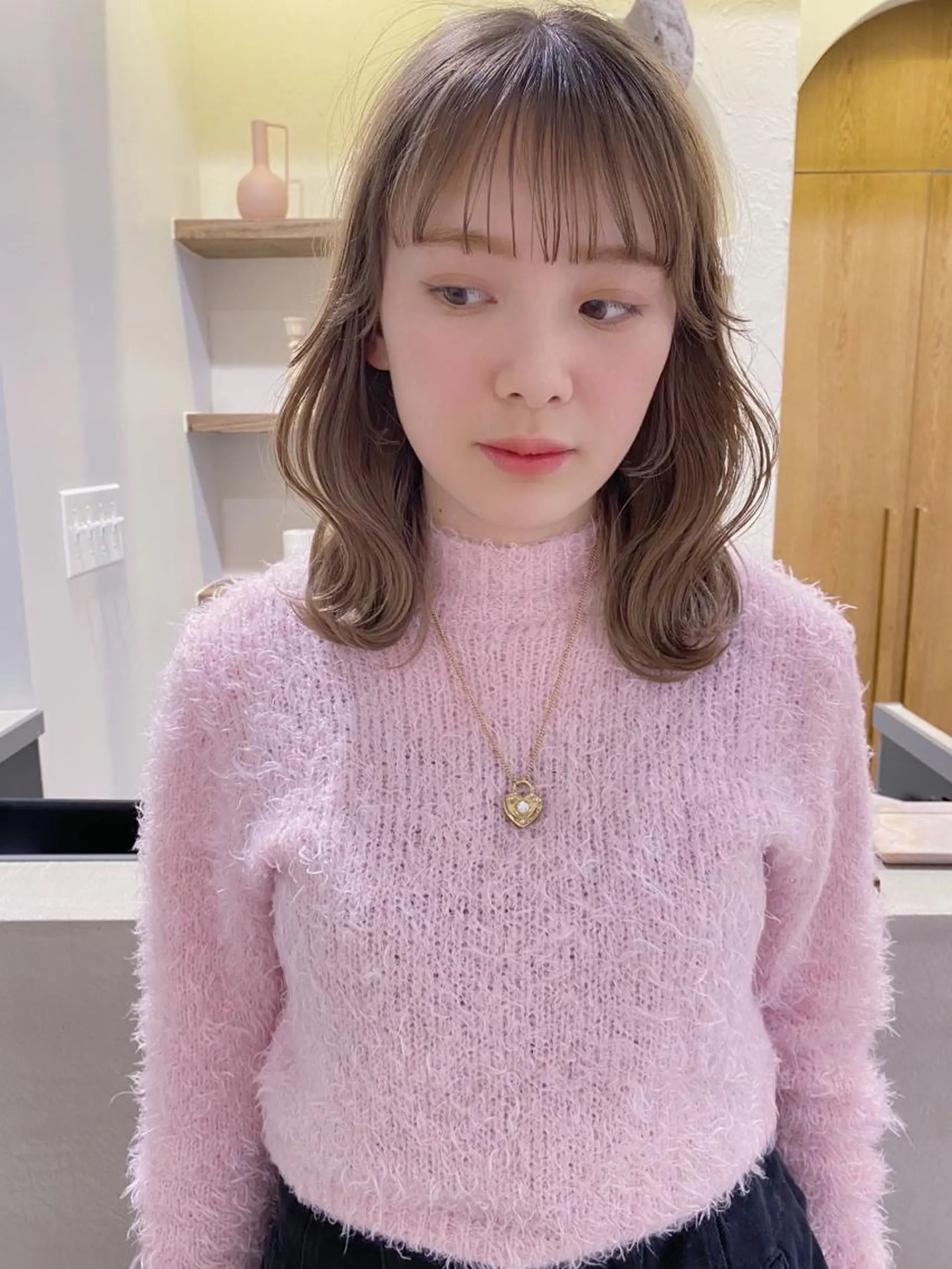 セミロング トリートメント uyu所属・♡MISA /uyu♡のヘアスタイル