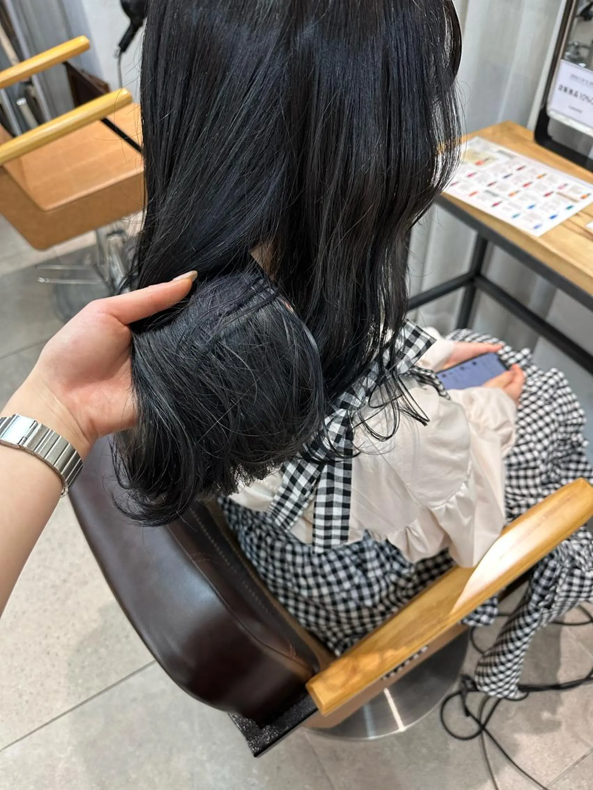 セミロング カラー REINA☁️透明感 カラー/ぷつっと♡のヘアスタイル