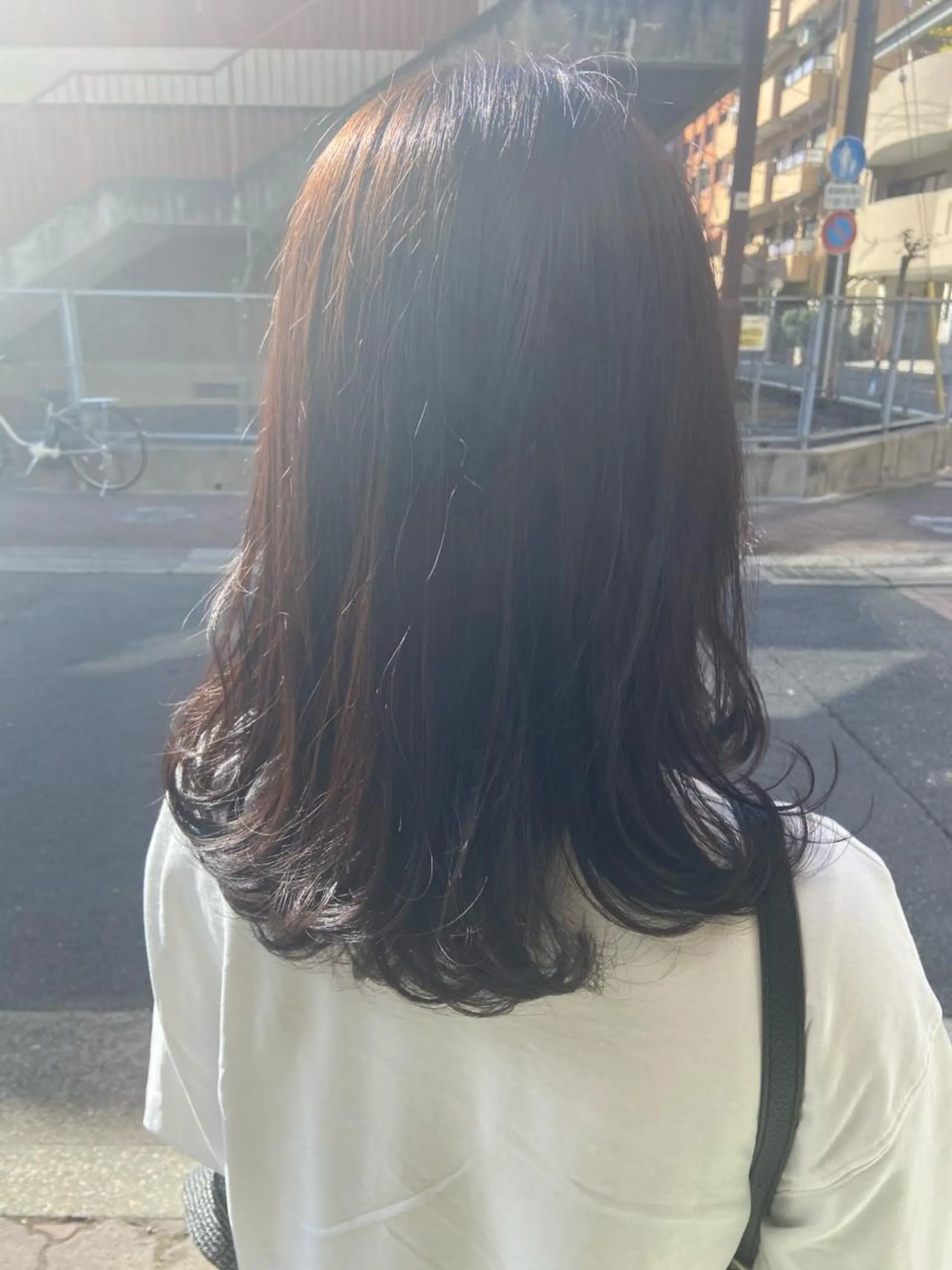 セミロング カラー ヘアアレンジ 田中 あやなのヘアスタイル