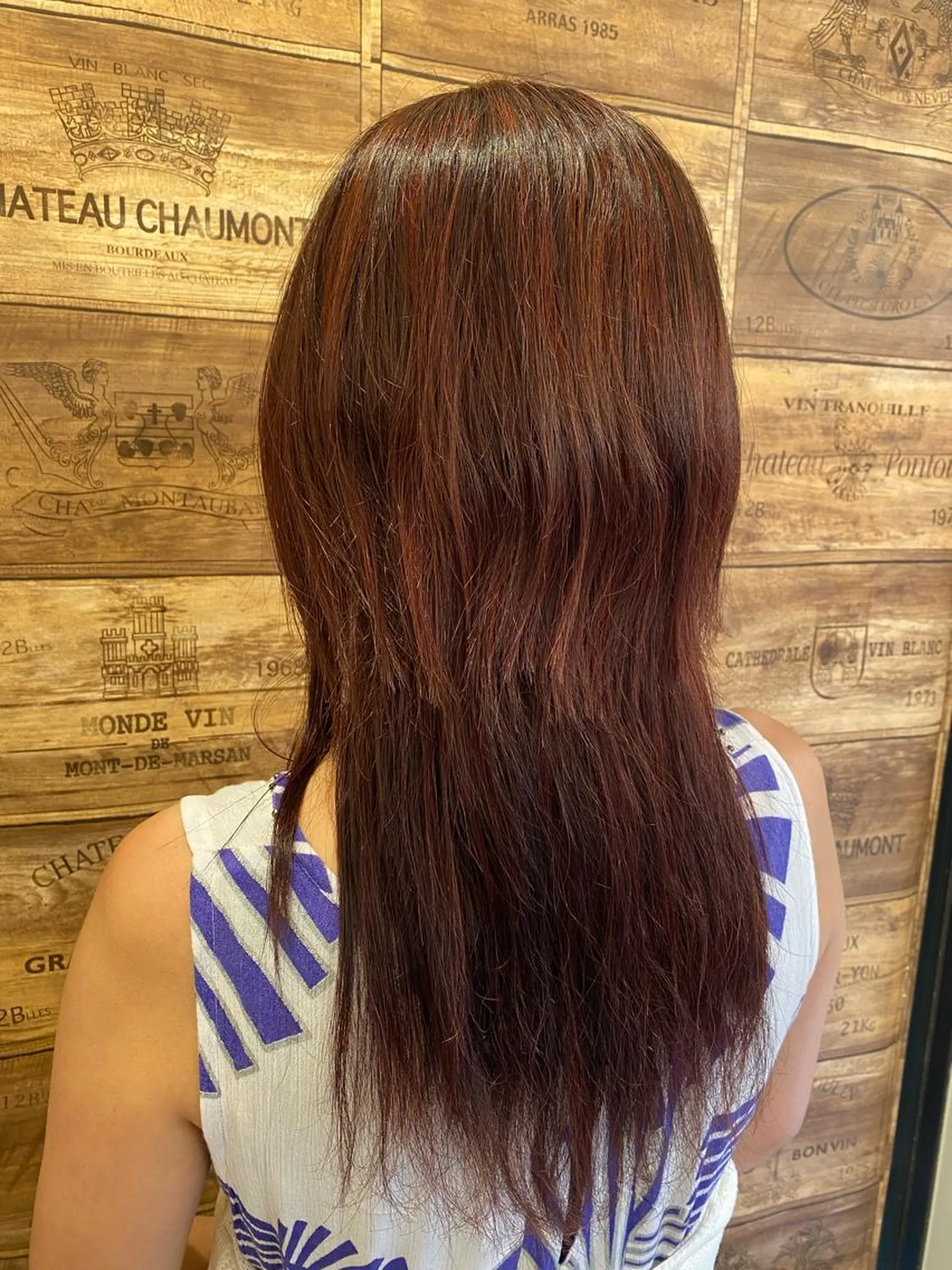 セミロング カラー Alamoa所属・な つのヘアスタイル