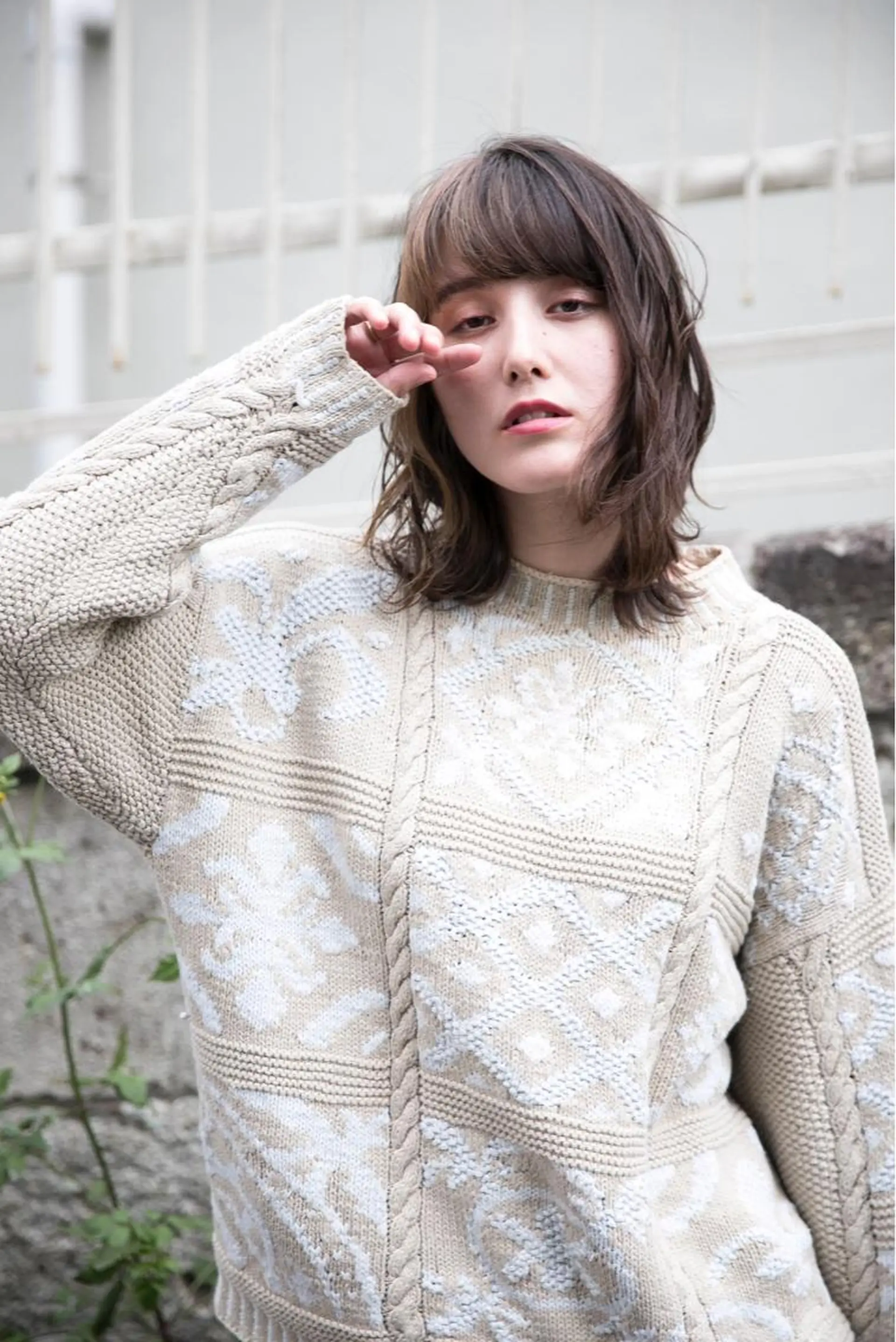 ミディアム シンプル+αな デザインを 松崎陸のヘアスタイル