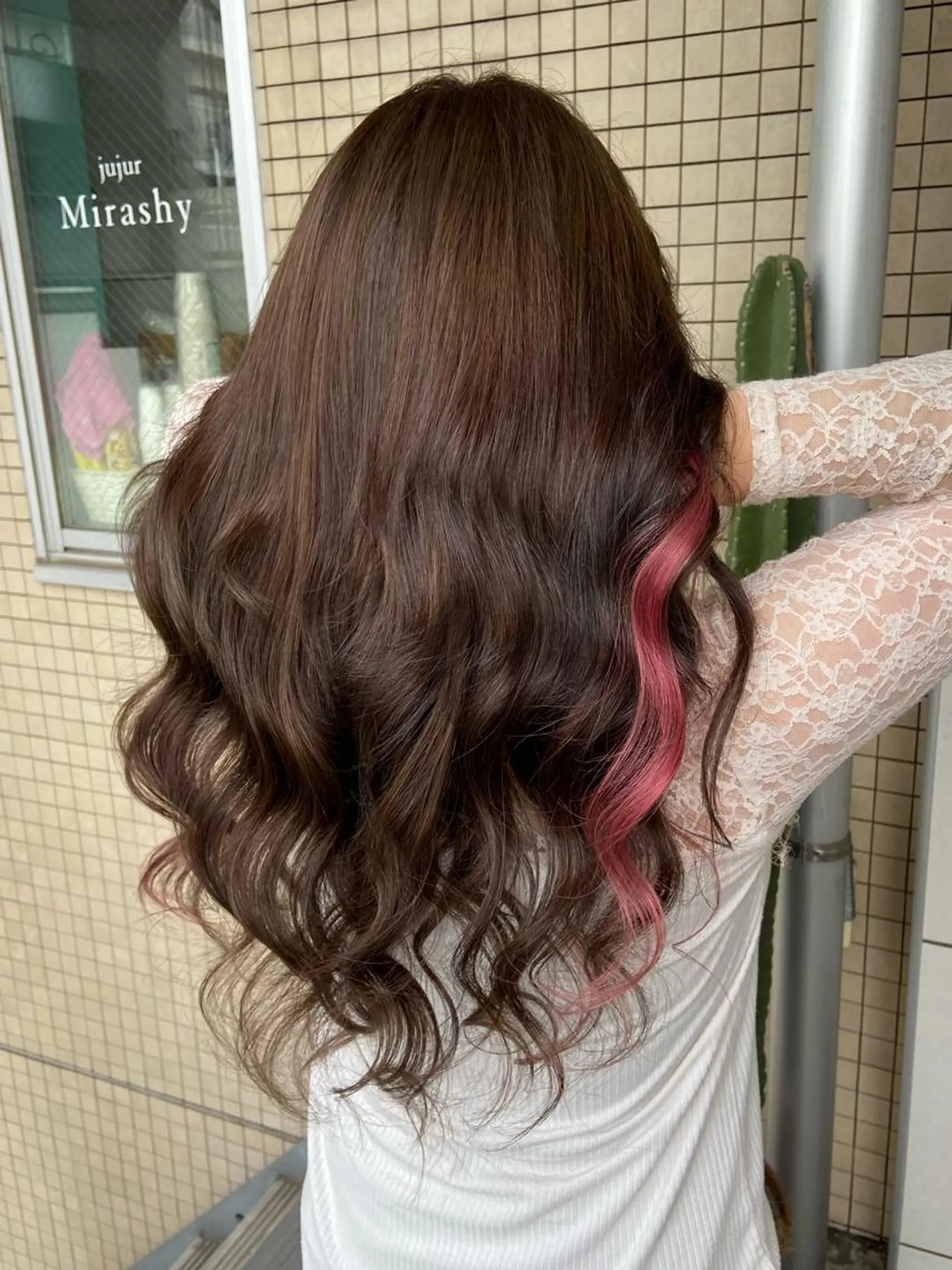 ロング カラー プルエクステ エクステ ヘアカラー エクステ 🧸プルエクステ❤︎ ネイルKAO🧸のヘアスタイル