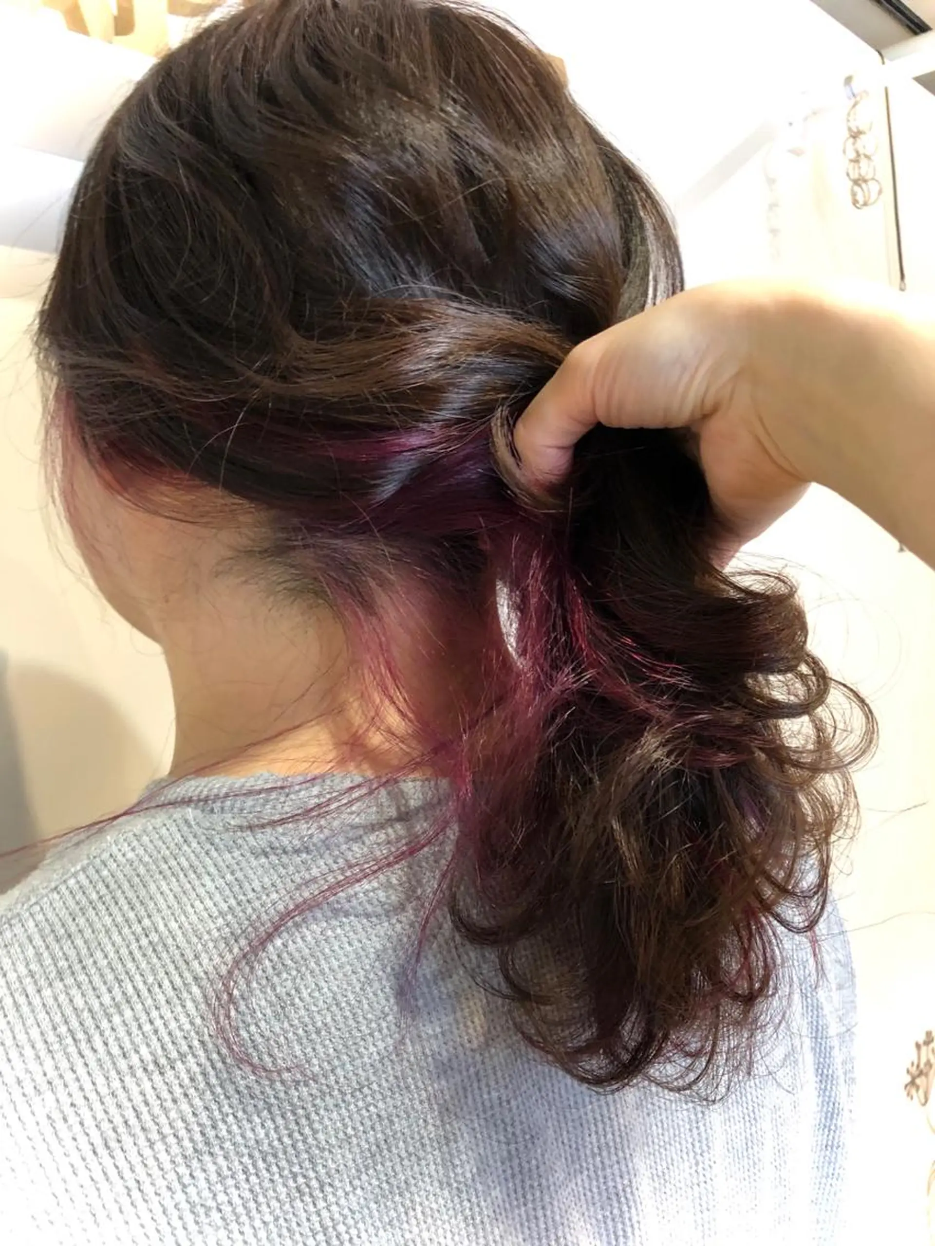 セミロング カラー カット ヘアカラー トリートメント 青野 文香のヘアスタイル