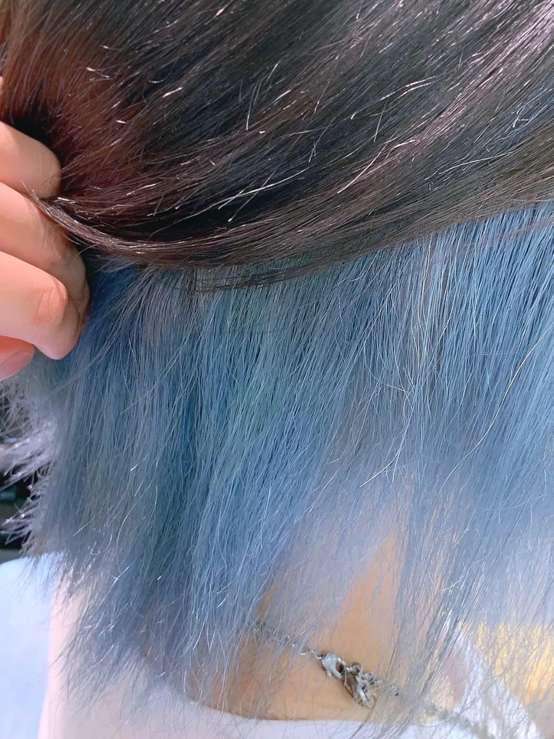 ミディアム カラー EMANON新宿南口所属・🦄中性ウルフ ☁️Shiori🦄のヘアスタイル