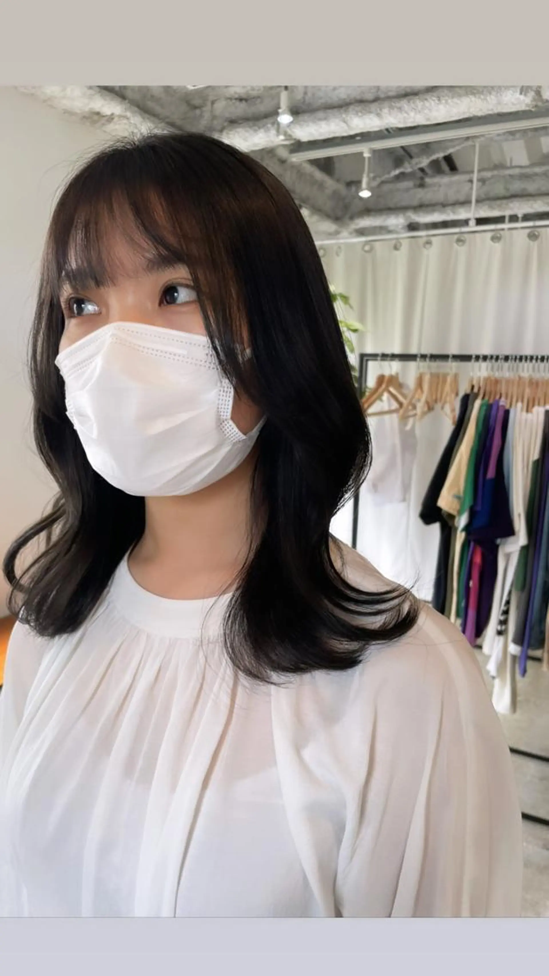 ロング カラー ヘアアレンジ アディクシーカラー ヨシンモリ 韓国風ヘア レイヤーカット トリートメント REONA🪽✨ 日常に馴染む髪🫧のヘアスタイル