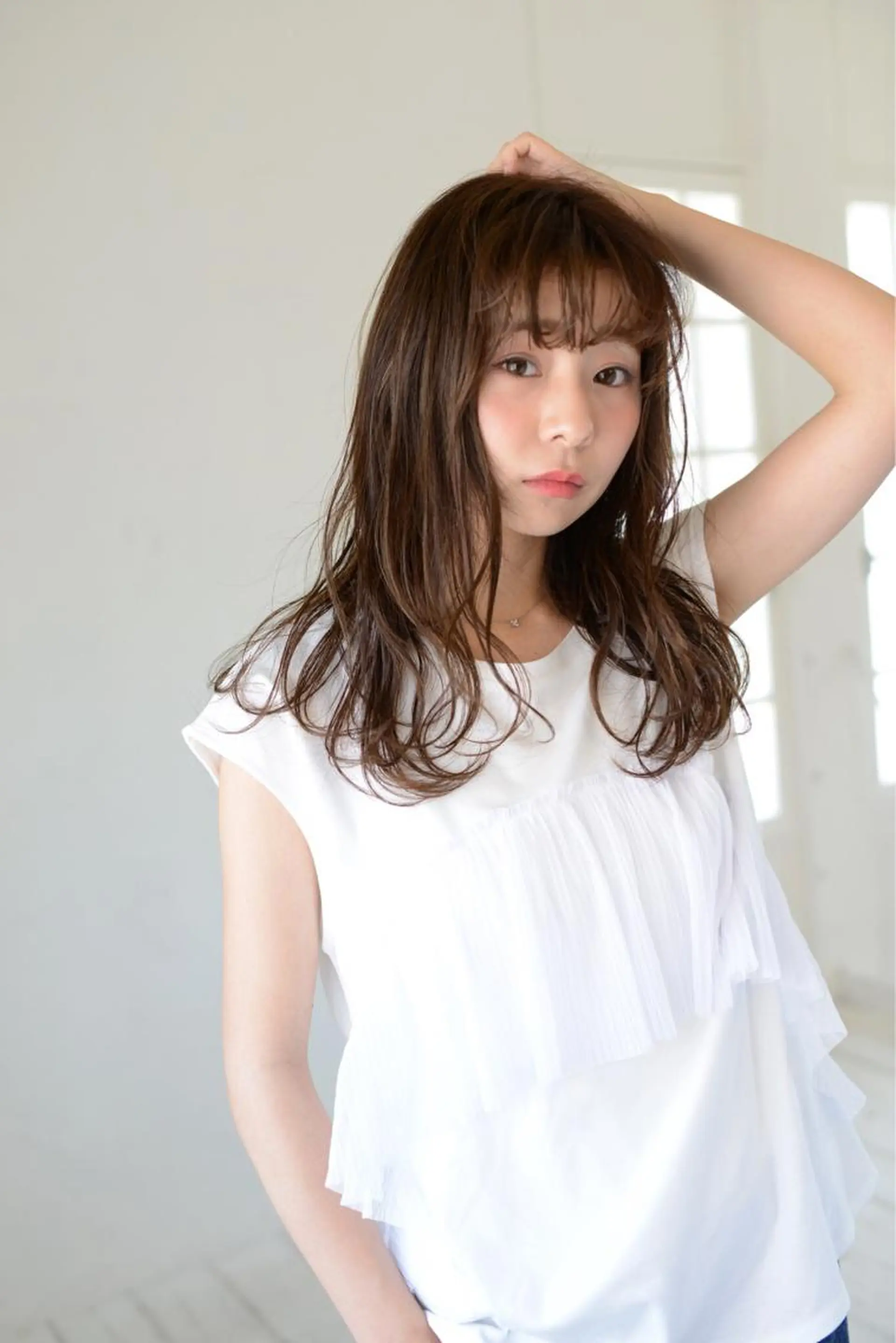 セミロング カット ヘアカラー graxi'    グラシー所属・ブリーチ/ハイトーン SERINAのヘアスタイル