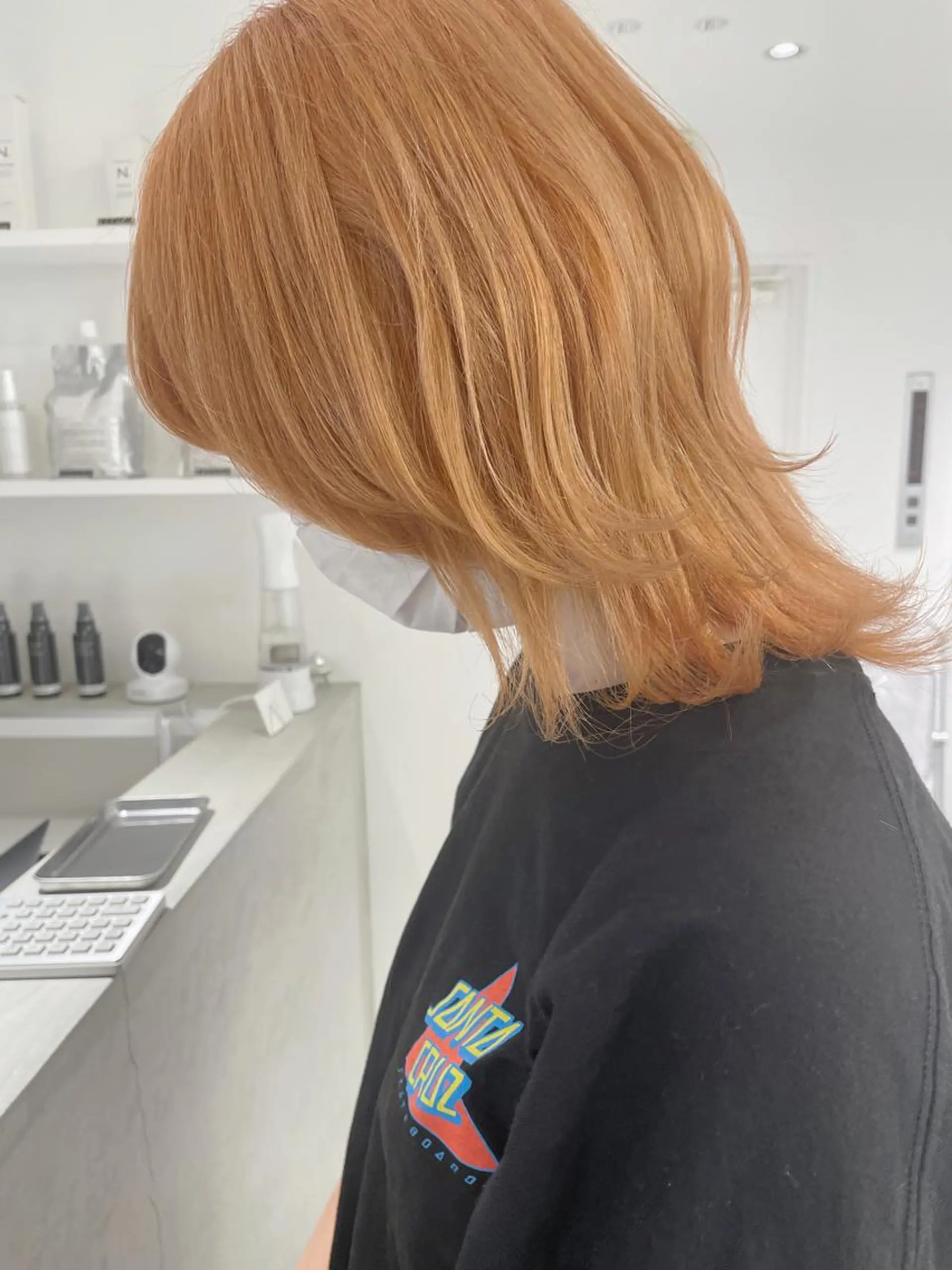 ミディアム カラー アディクシーカラー バレイヤージュ ベージュカラー ブリーチ ケアブリーチ ito. ブリーチ/髪質改善のヘアスタイル