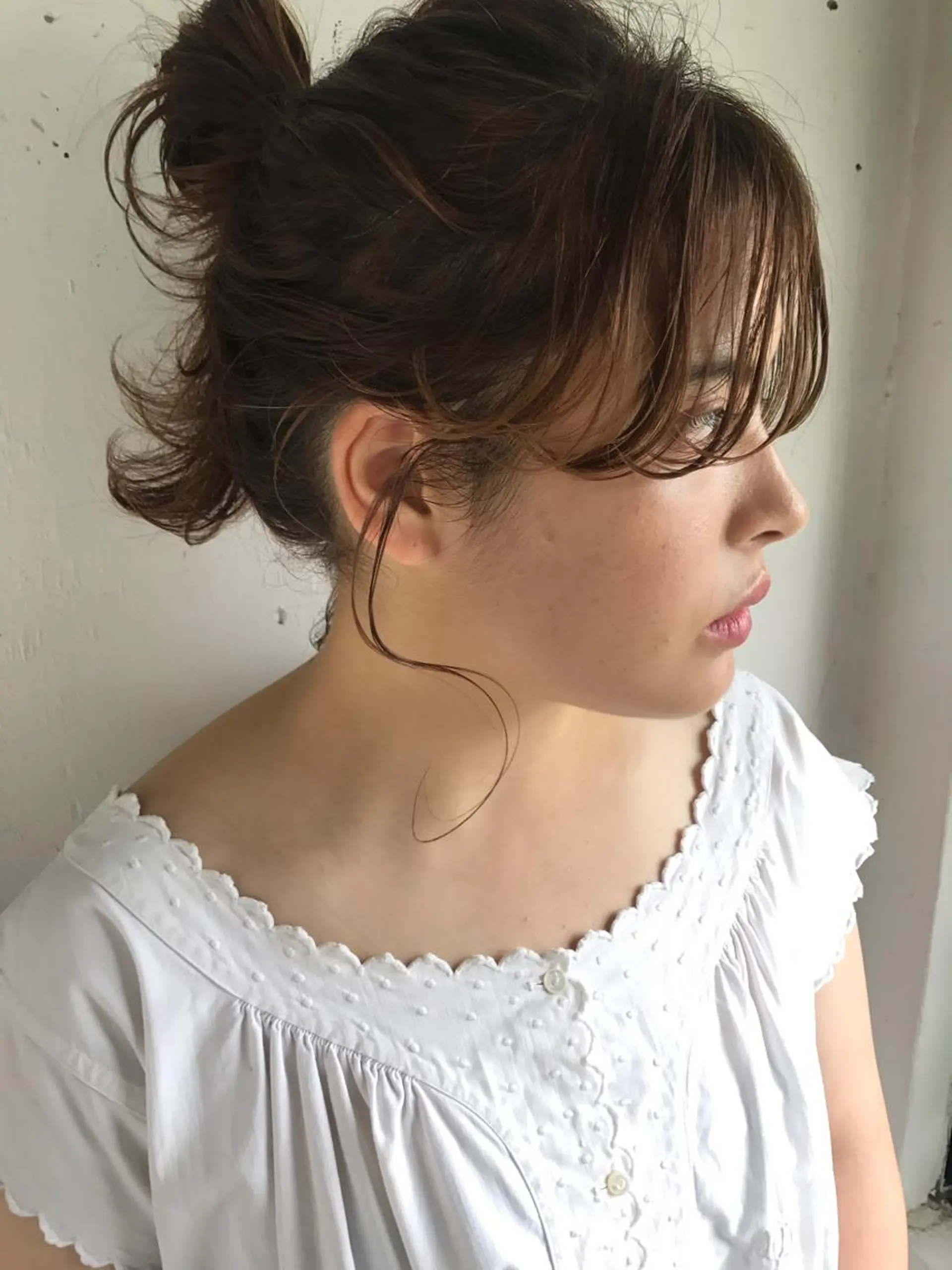 セミロング カラー ヘアアレンジ 代官山所属・髪質改善 縮毛矯正専門店のヘアスタイル