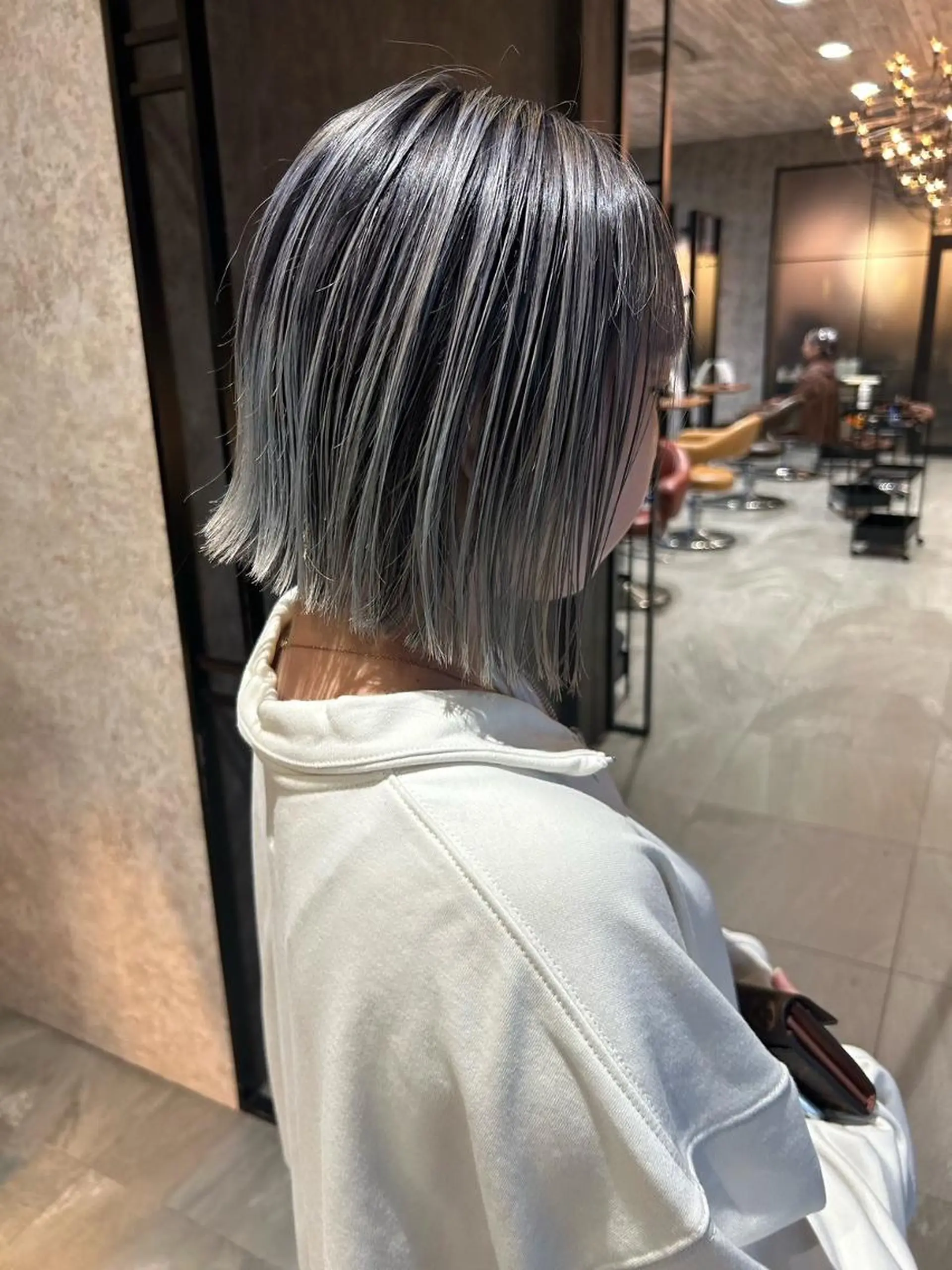 カラー バレイヤージュ ハイライトカラー ヘアカラー Kobayashi ハイライト/ショートのヘアスタイル