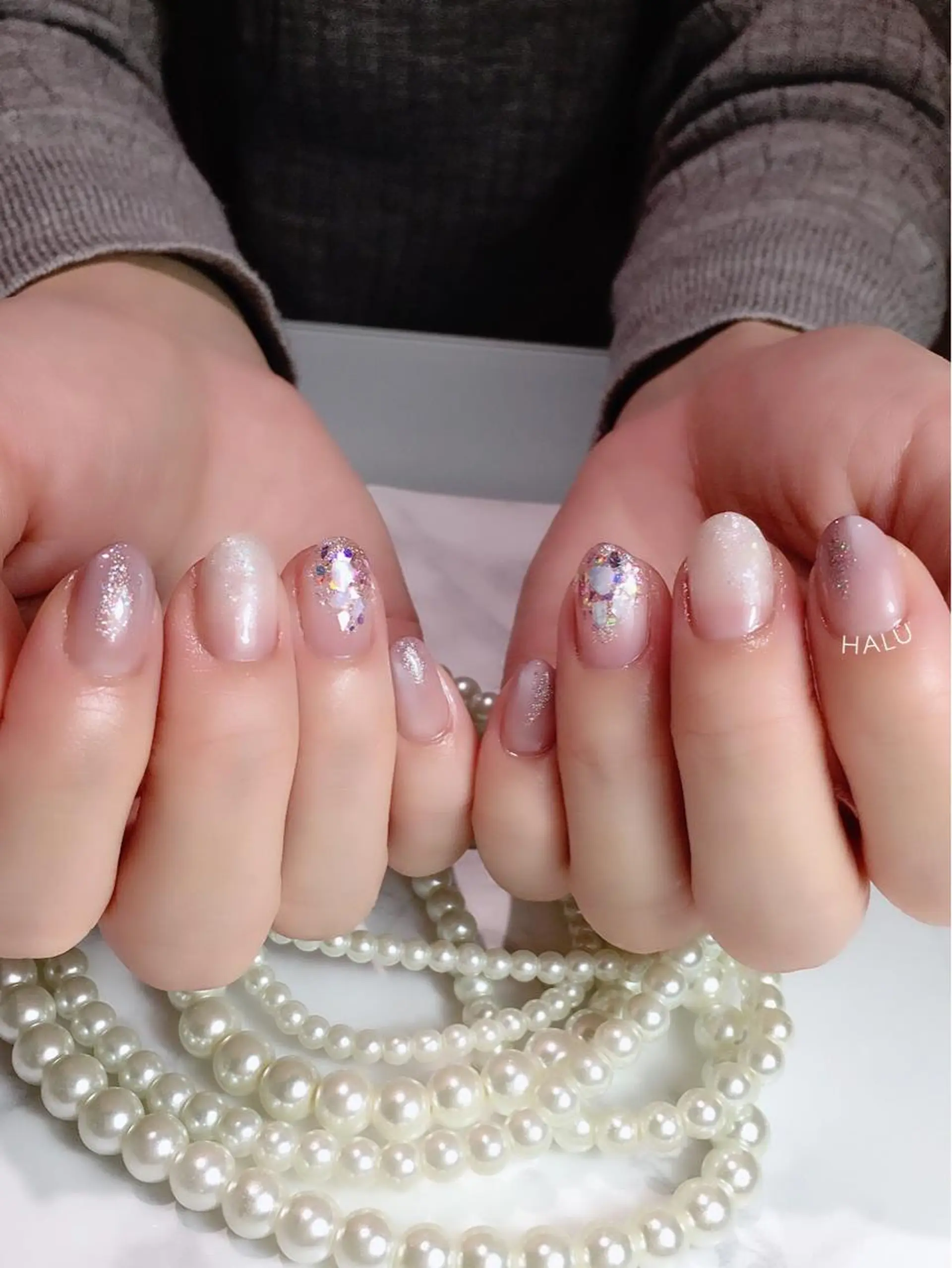 ネイル キラキラネイル HALU ハルのネイルデザイン