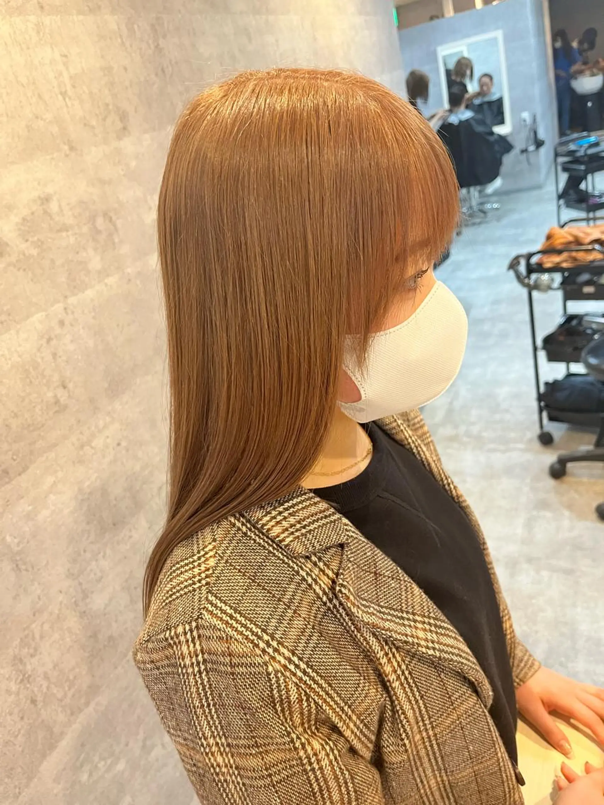 ミディアム カラー ヘアアレンジ ネイル マツエク・マツパ ダブルカラー 新宿のヘアスタイル