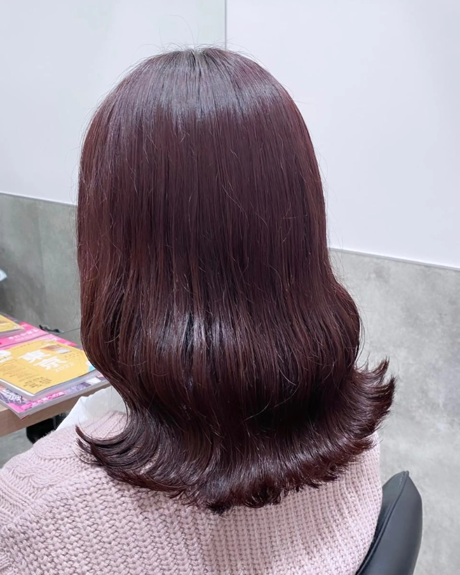 セミロング カラー 💗ガーリーヘア🎀 saki💗のヘアスタイル