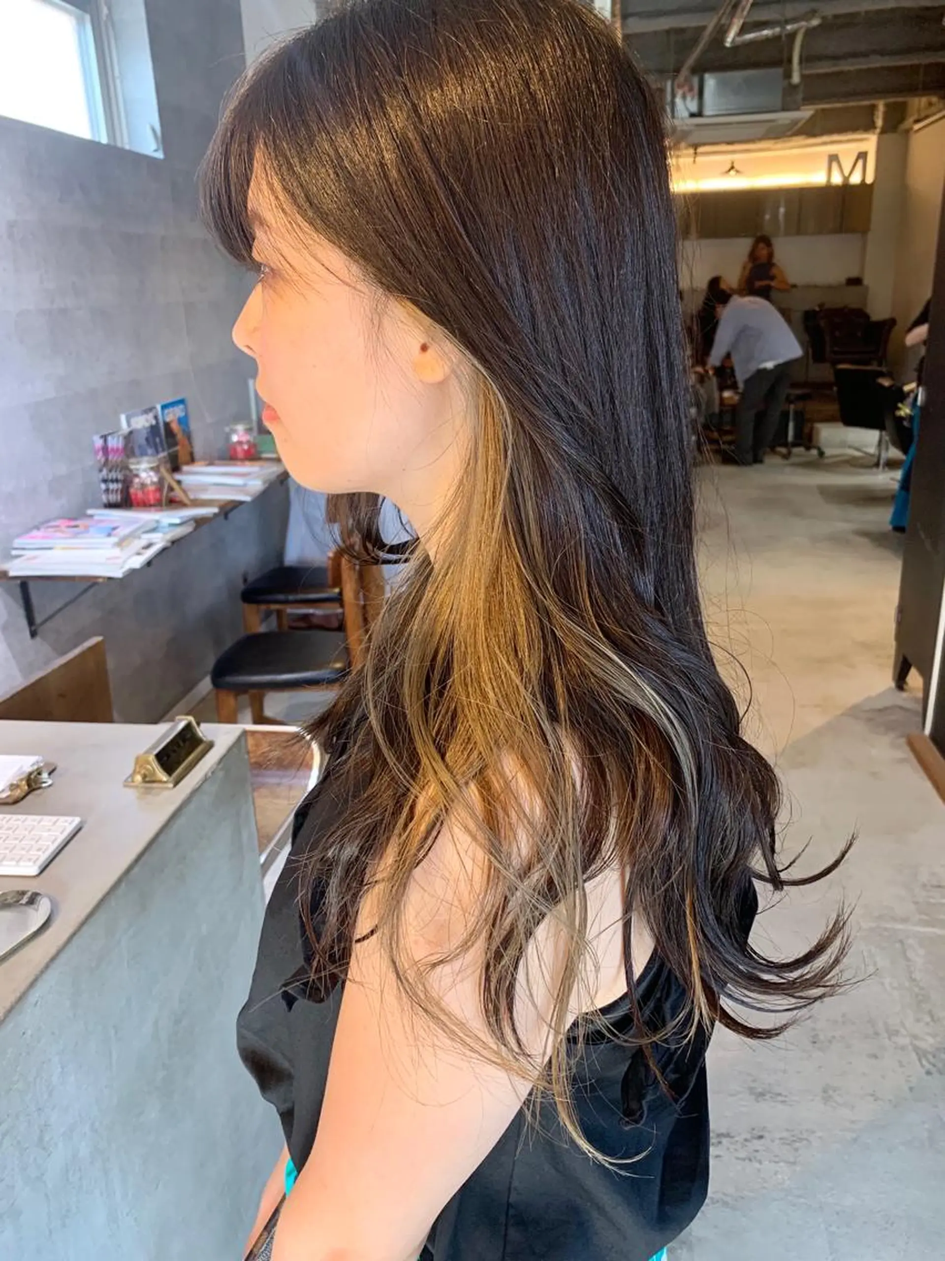 ロング カラー ヘアカラー トリートメント メンズヘア/レイヤー /ボブ山内春輝のヘアスタイル