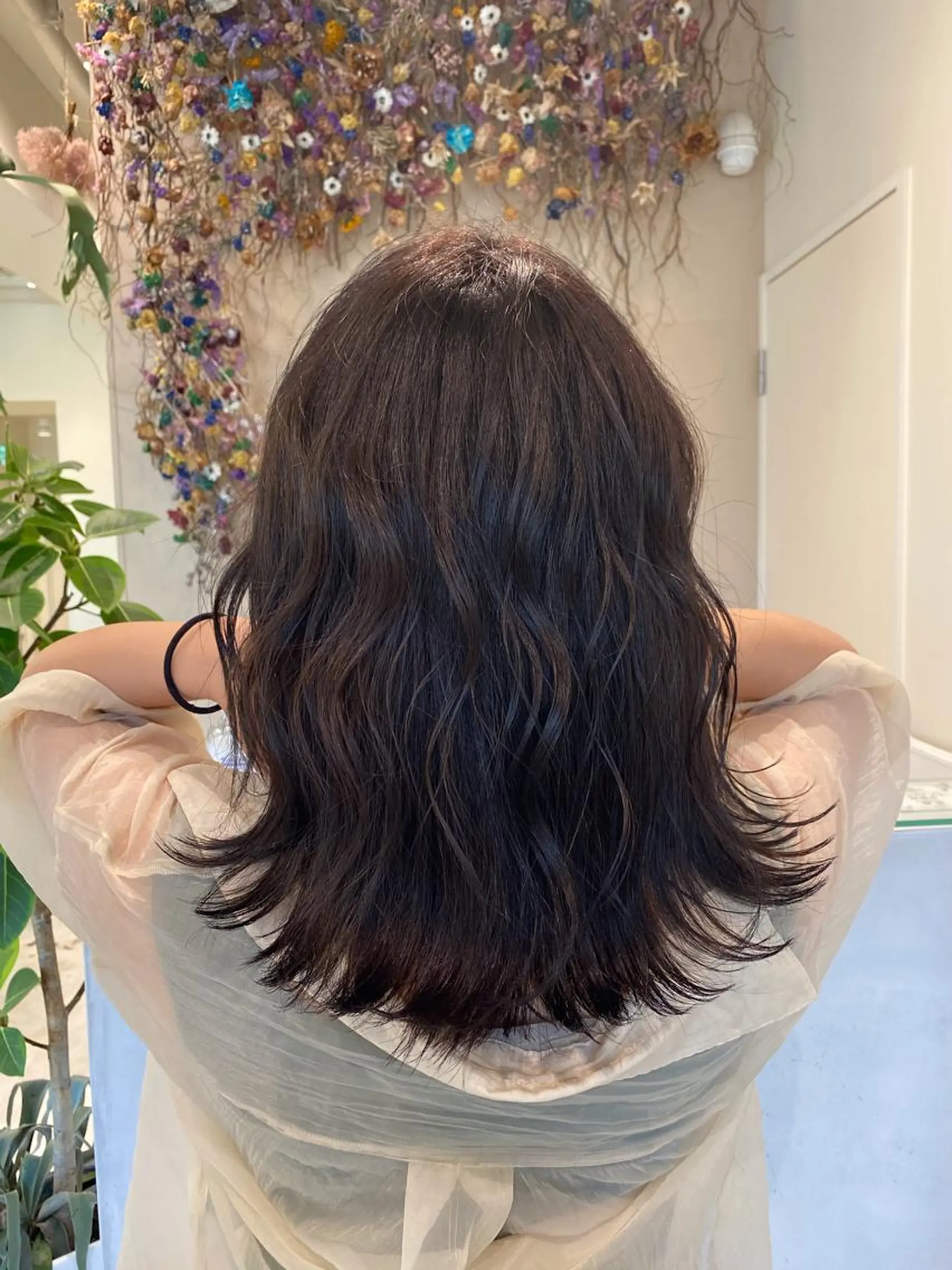 ミディアム カラー アッシュ ヘアカラー ボブ/インナーカラー /眉毛/Miyuのヘアスタイル