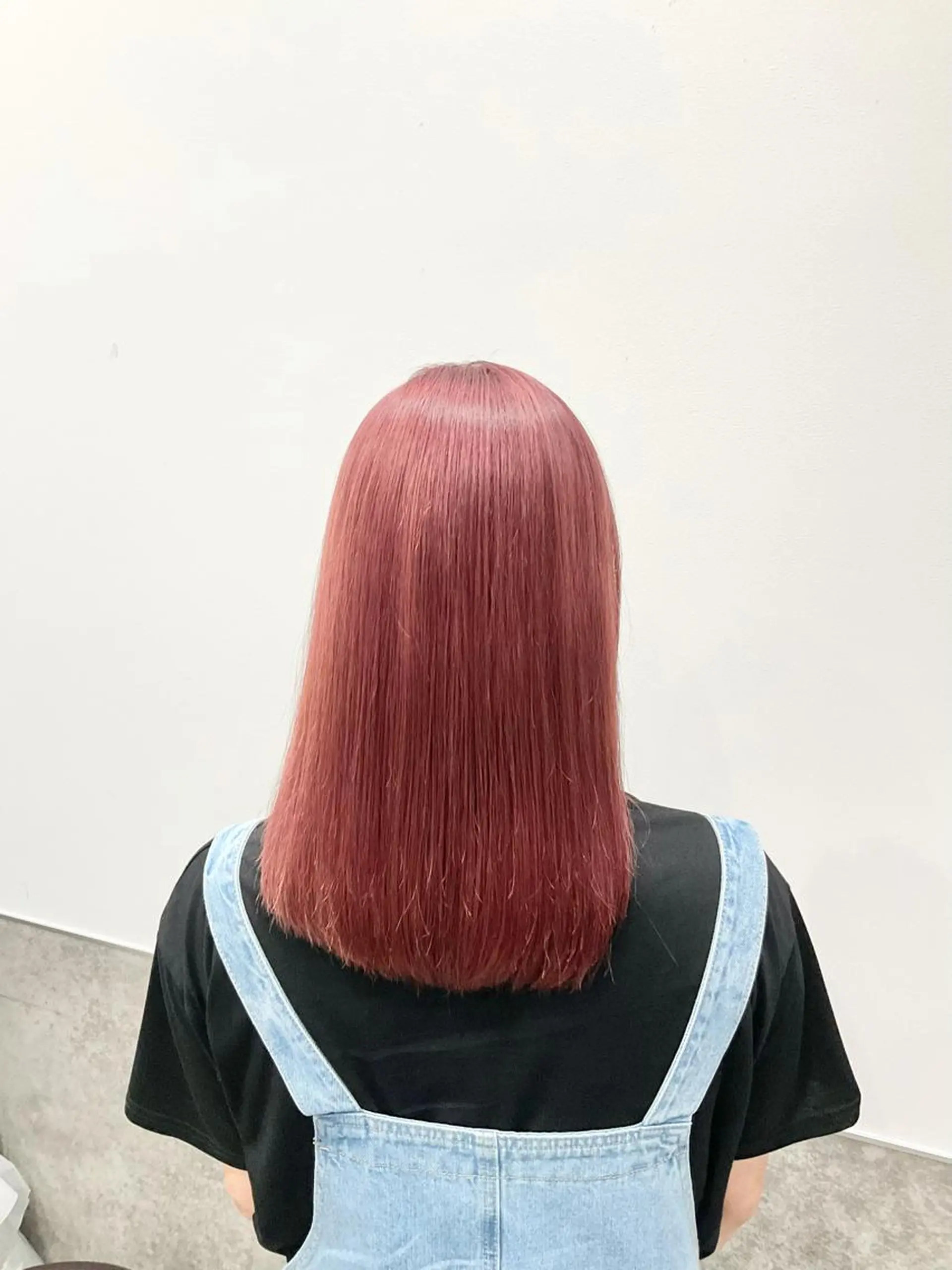 セミロング カラー ベージュカラー ピンクカラー ピンクベージュ ヘアカラー トリートメント ヘアセット go today shaire salon 本店所属・yoshi ☆のヘアスタイル