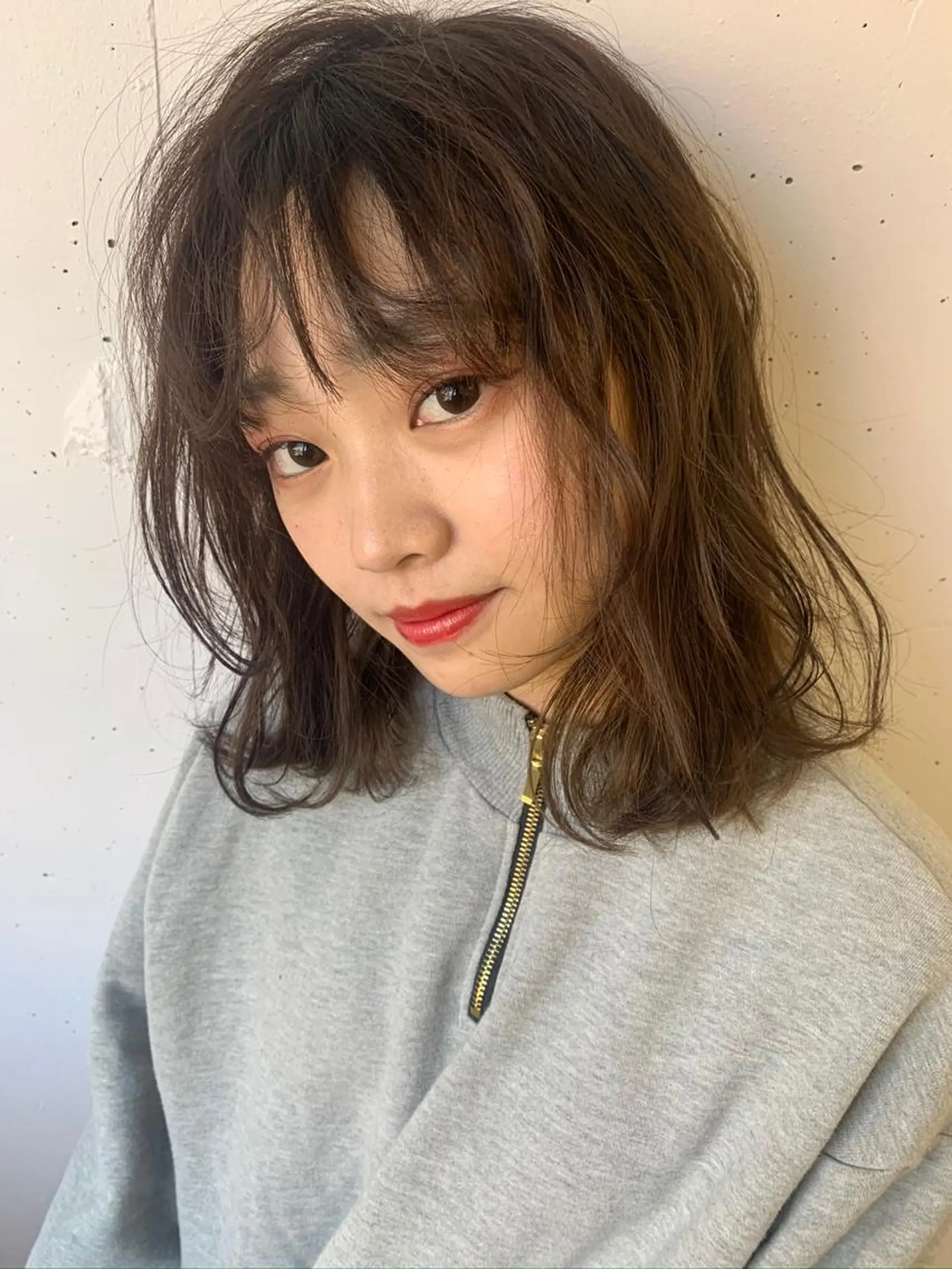 ミディアム カラー パーマ raika .のヘアスタイル