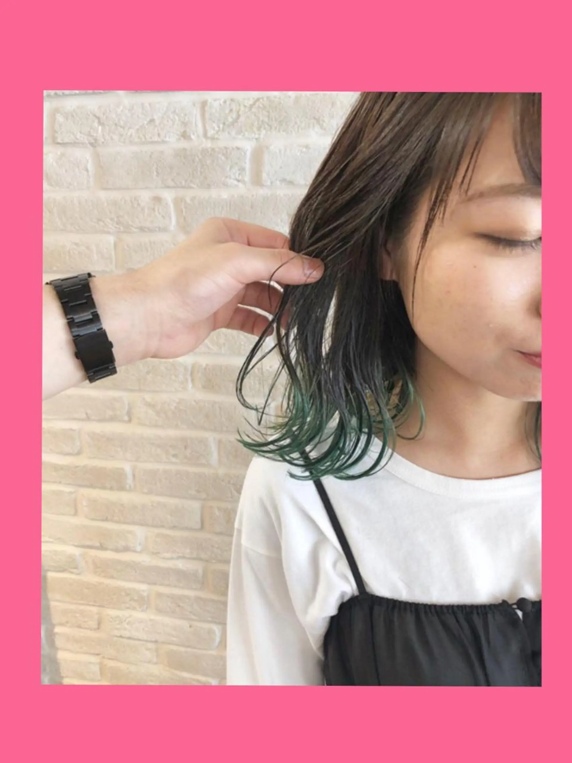 ミディアム カラー hair salon Ranun髪質改善のヘアスタイル
