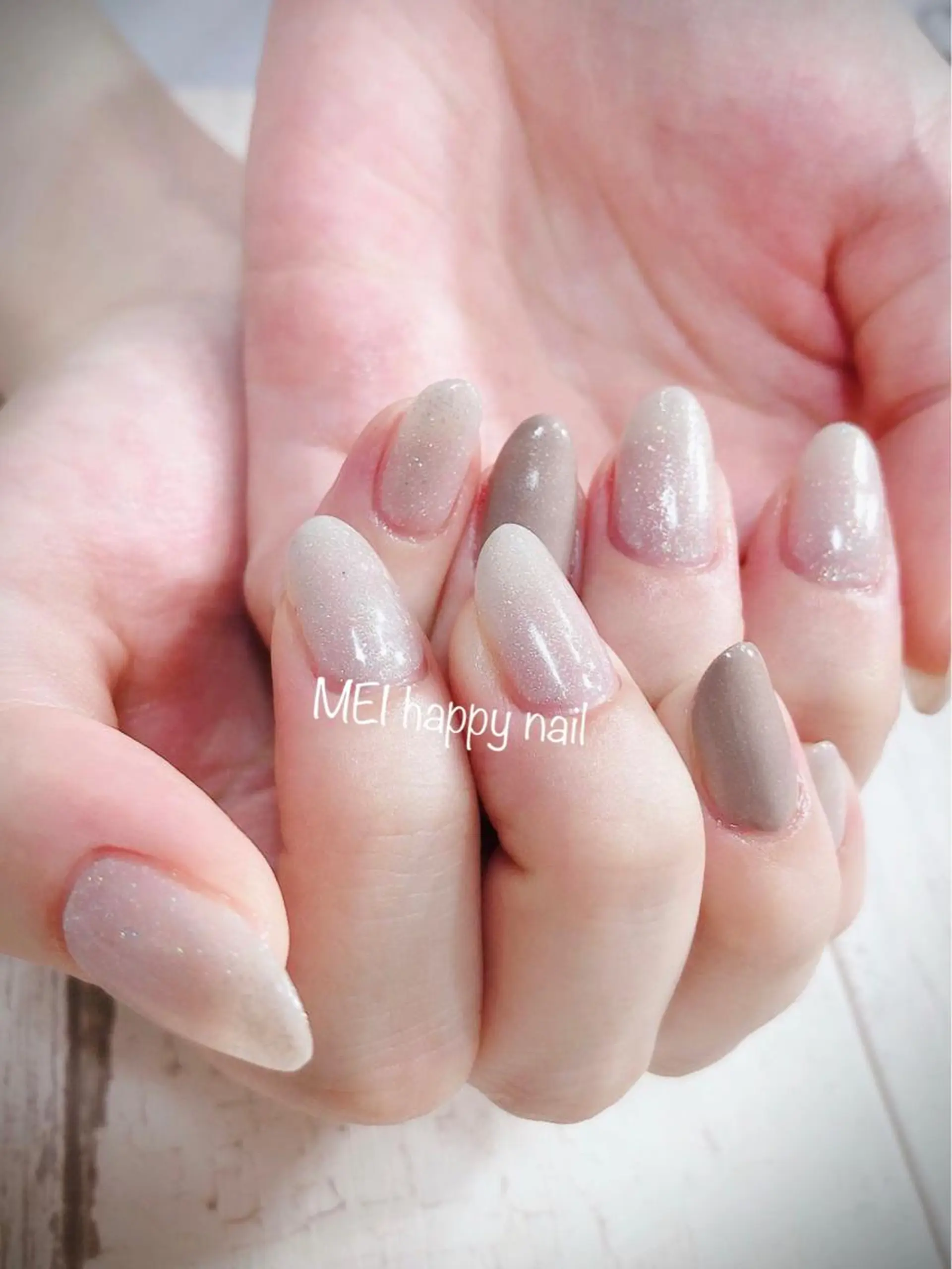 ネイル 北浦和 自爪育成ケアのネイルデザイン