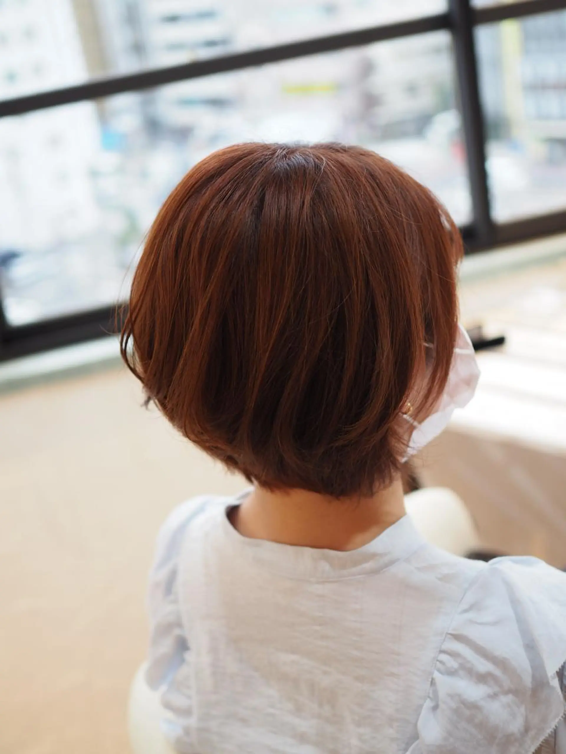 ショート カラー ショートボブ ベージュカラー ピンクカラー ピンクベージュ ボブ カット ヘアカラー トリートメント 🌱工藤たいかい Lost  Cityのヘアスタイル