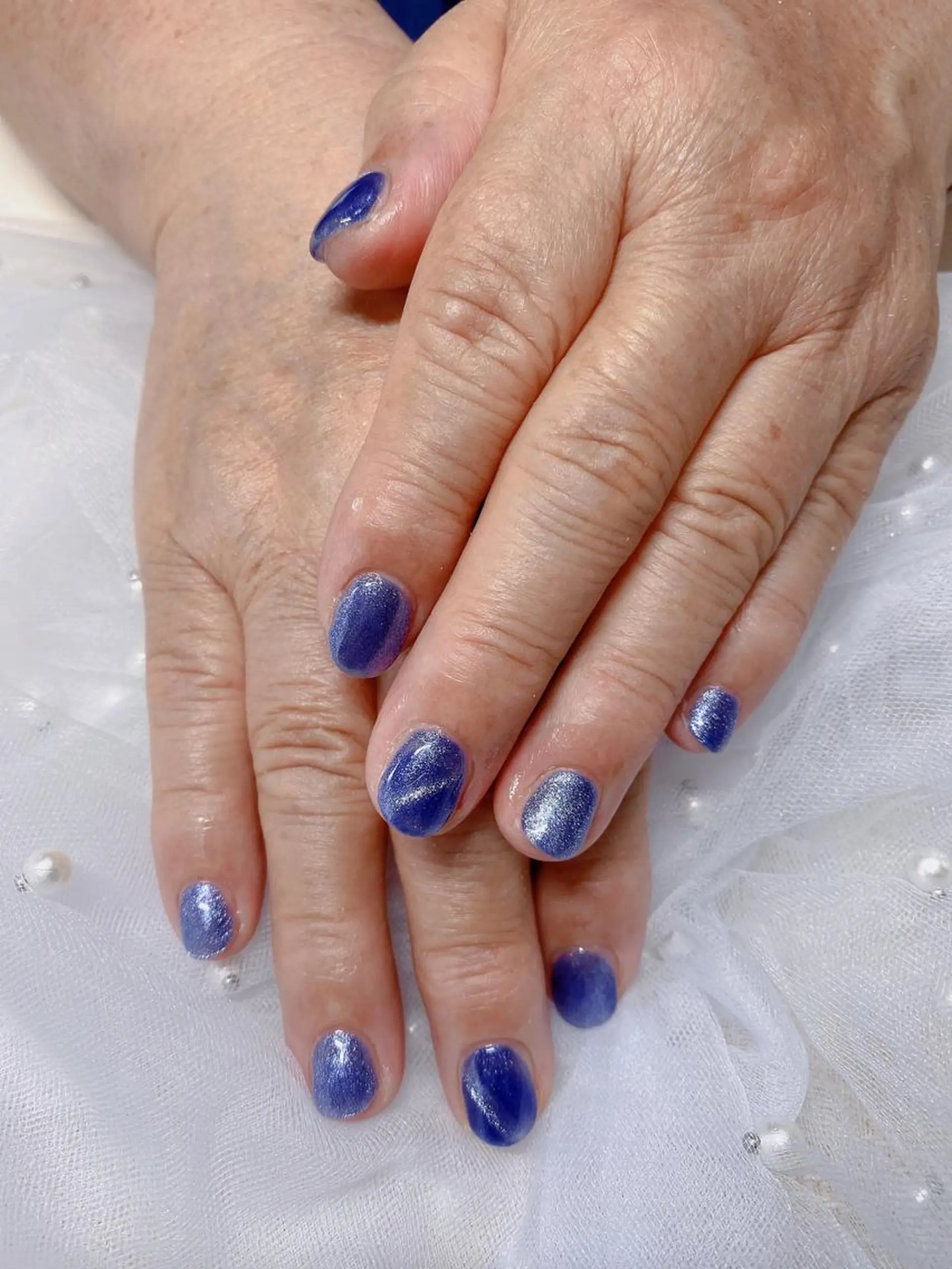 ネイル マグネットネイル マグネットワンカラー ワンカラーネイル Jasmine nailsalon所属・ジャスミン ネイルサロンのネイルデザイン