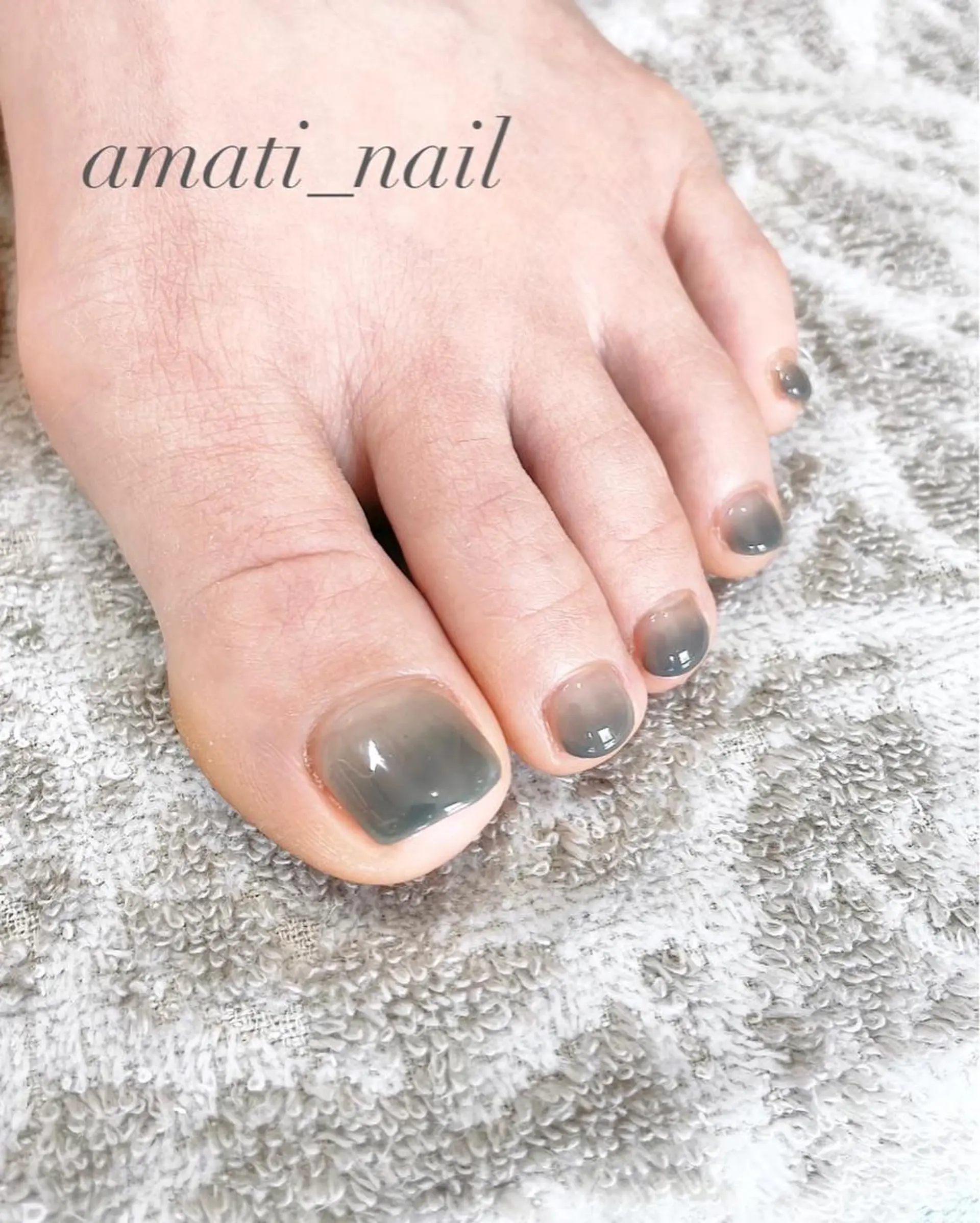ネイル フットネイル フレンチネイル ミラーネイル ニュアンスネイル ワンカラーネイル フットネイル amati_nail TAKAKOのネイルデザイン
