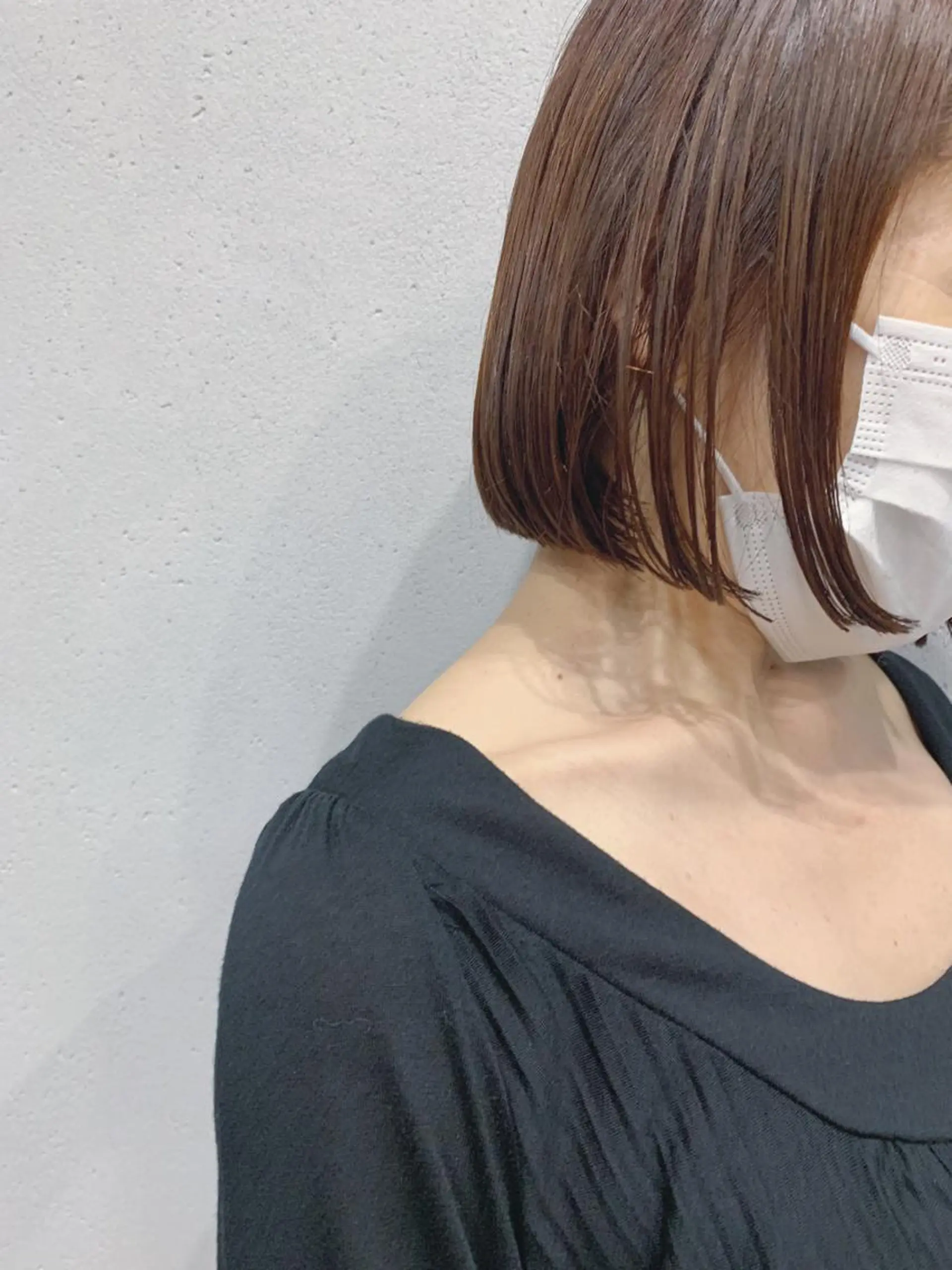 ショート カラー ボブパーマコテ巻き風 パーマNo1深江秀平のヘアスタイル