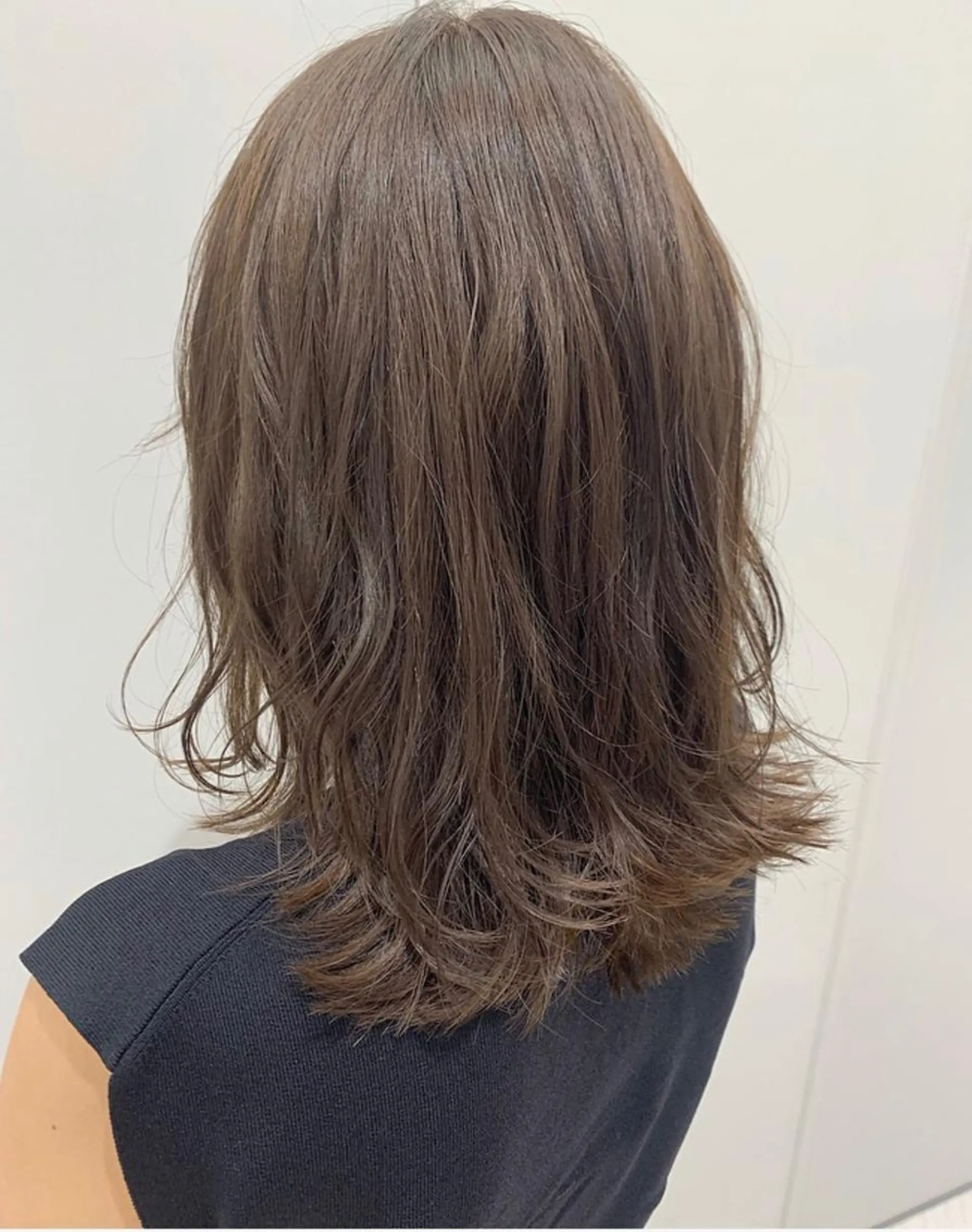ミディアム カラー ベージュカラー ヘアカラー トリートメント 透明感♡︎♡︎ 佐々木早苗のヘアスタイル