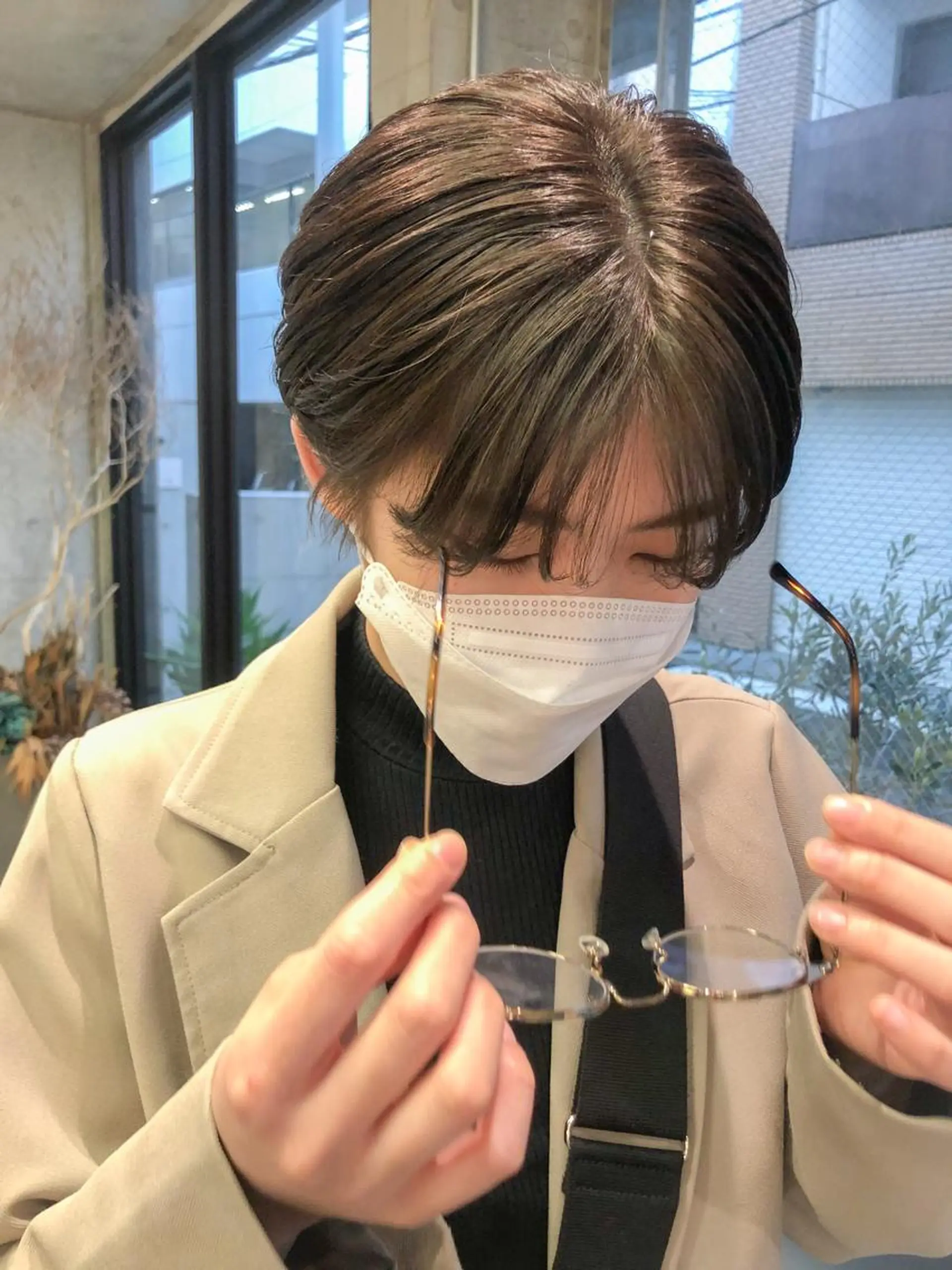 ショート rii-🩰 トレンド韓国ヘアのヘアスタイル