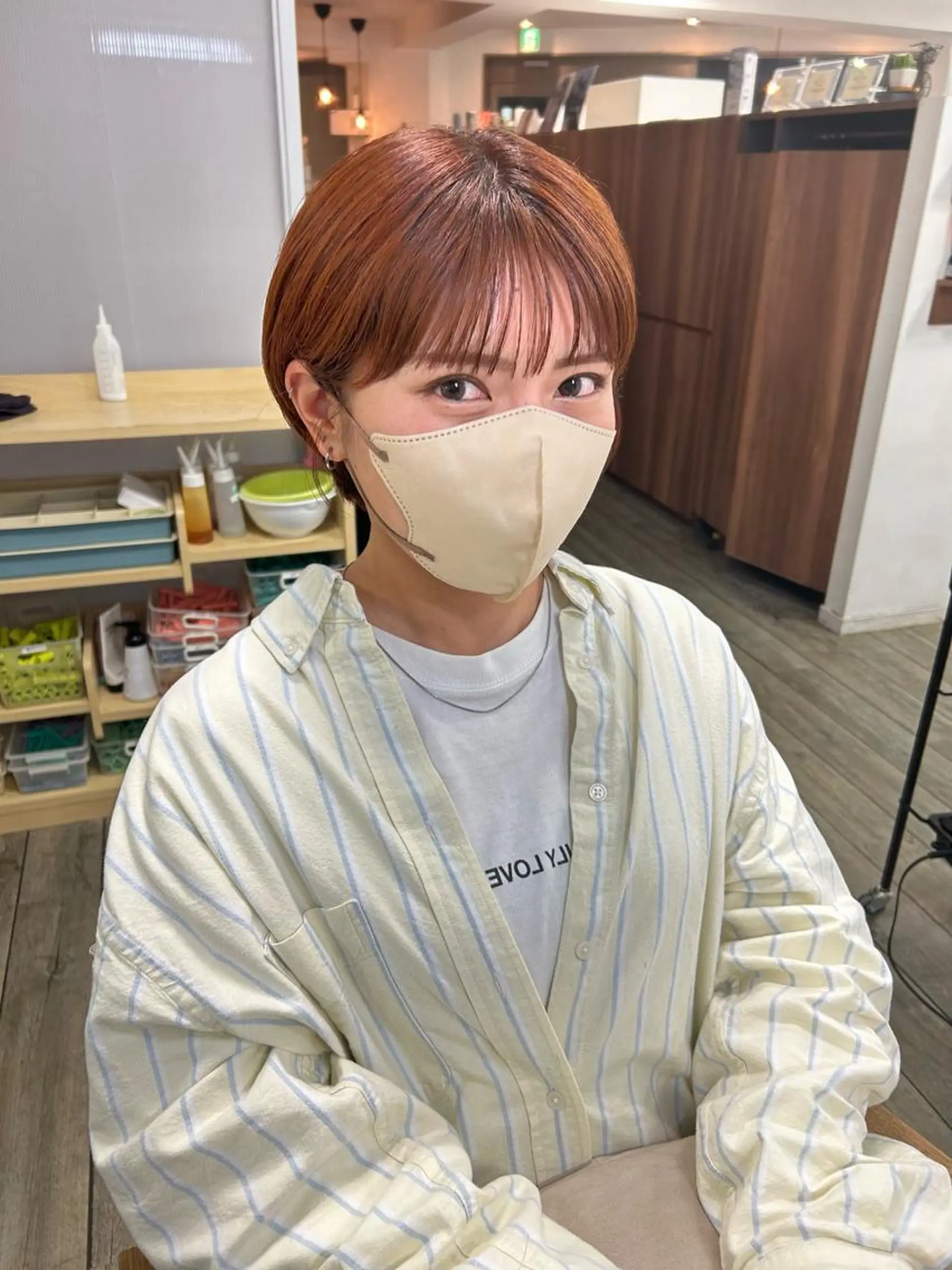 ショート カラー ショートヘア 滝口 茉奈実のヘアスタイル