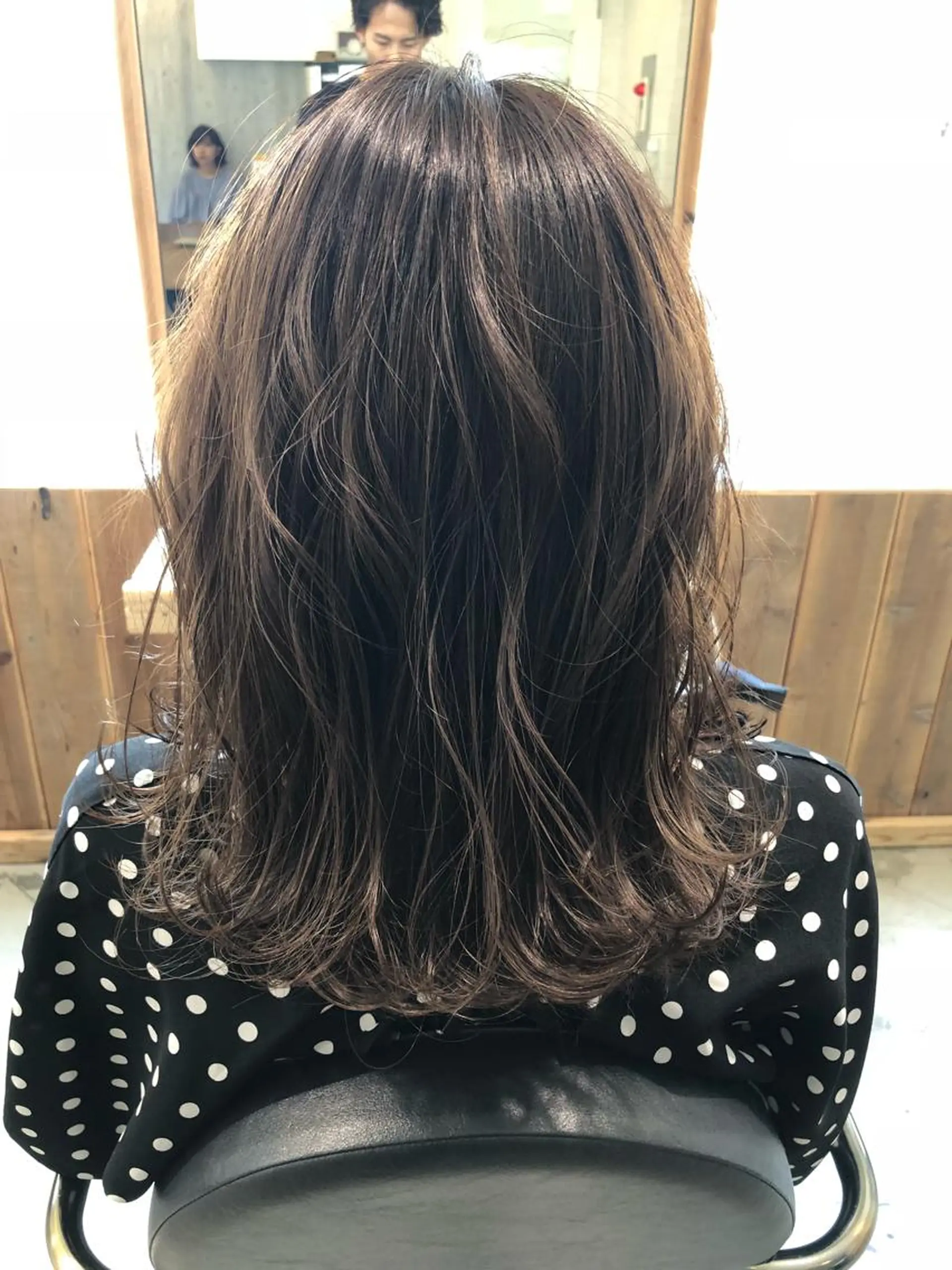 セミロング ヘアカラー 舘野 太嘉宏のヘアスタイル