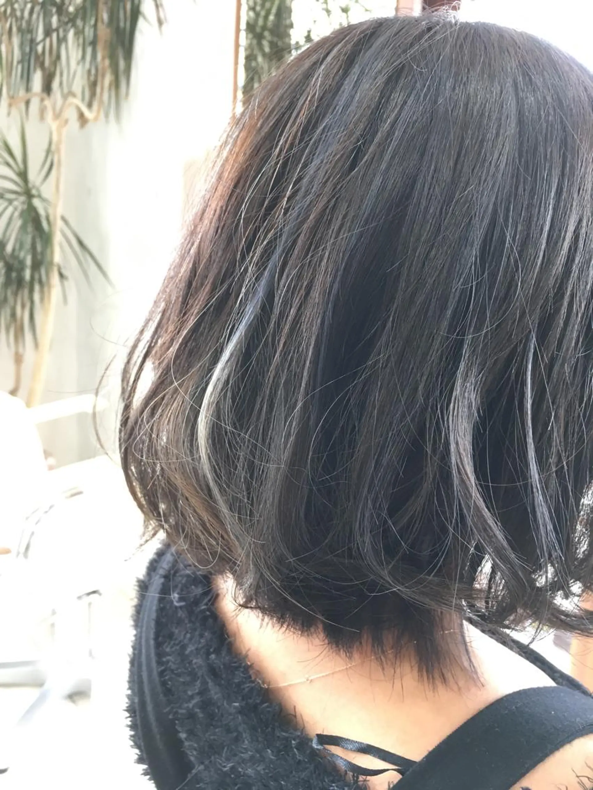 ショート カラー ハイライトカラー ハイライト 白髪ぼかしハイライト 柳川拓哉のヘアスタイル