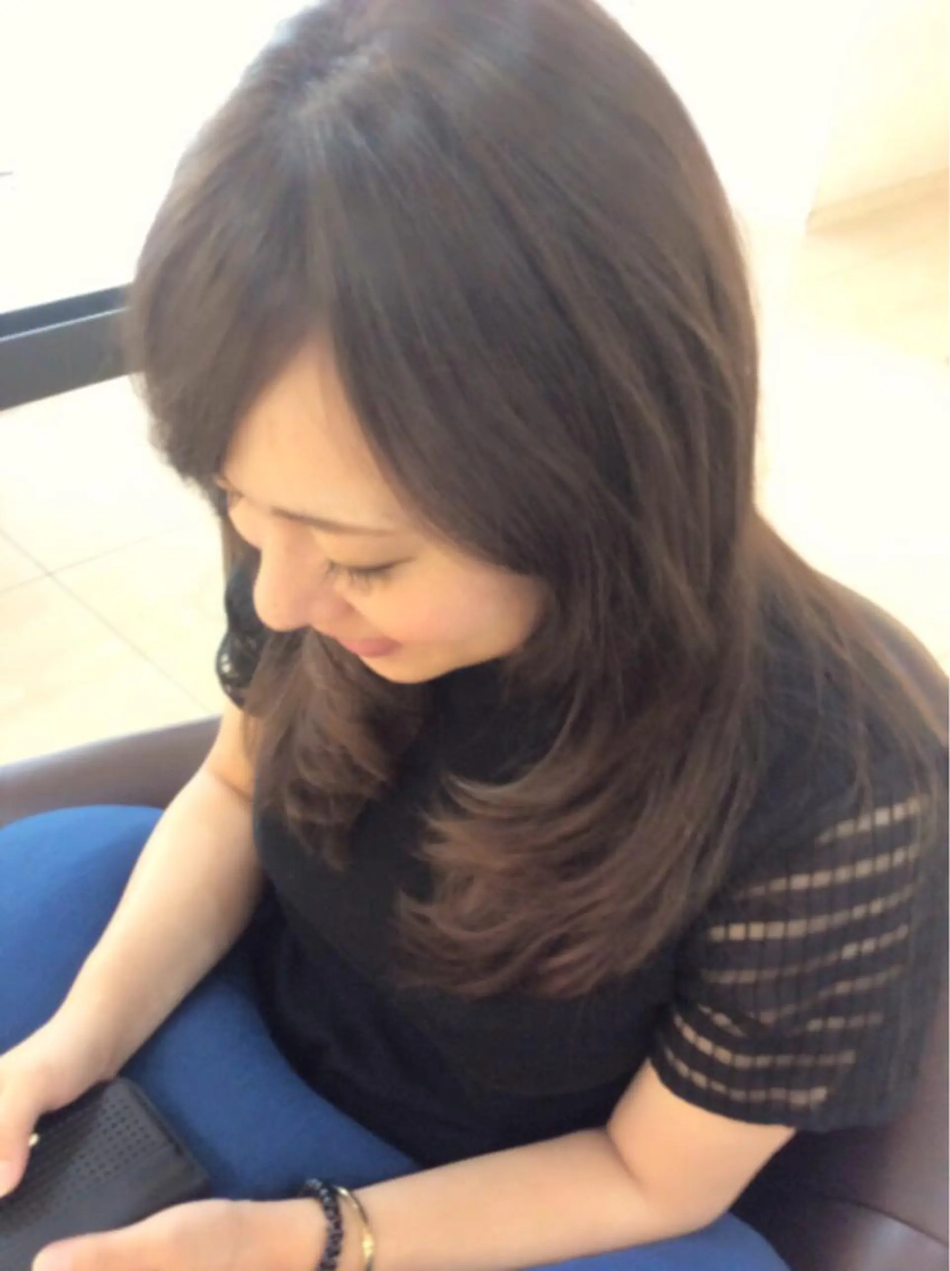 セミロング ロング カラー アッシュ ベージュカラー グラデーションカラー 似合わせ／代表 髪質改善/山田将大のヘアスタイル