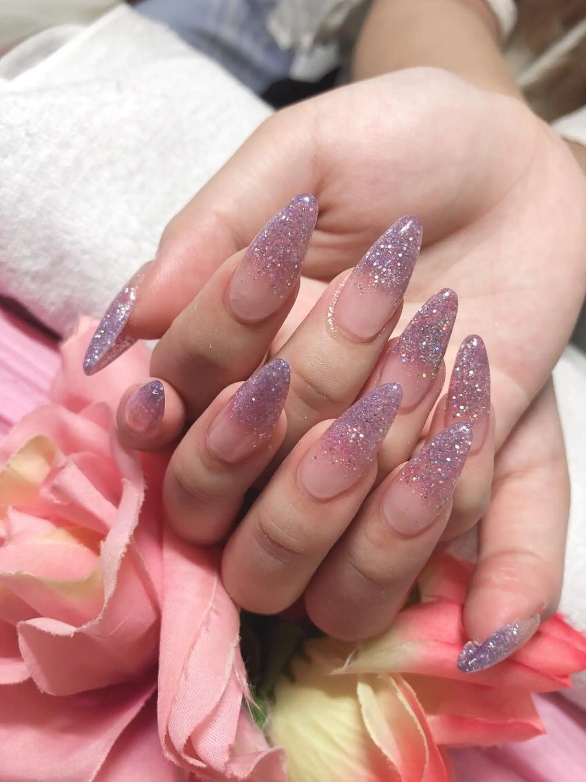 ミディアム ネイル ハンドネイル 《LB》ラブリエ Nail&eyeのマツエク・マツパデザイン