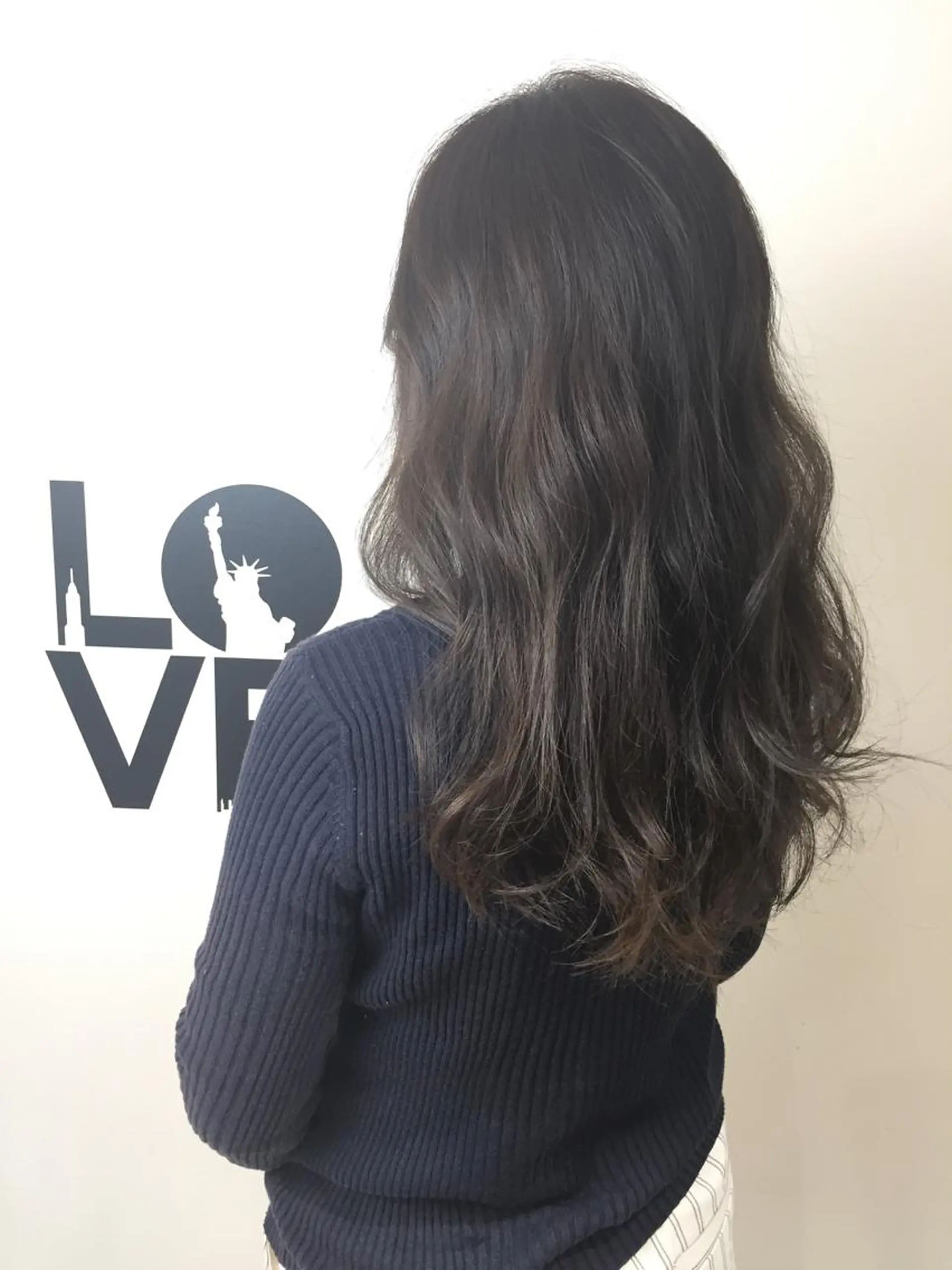 セミロング カラー ヘアカラー ✂️小顔カット✂️ 山本有紀のヘアスタイル