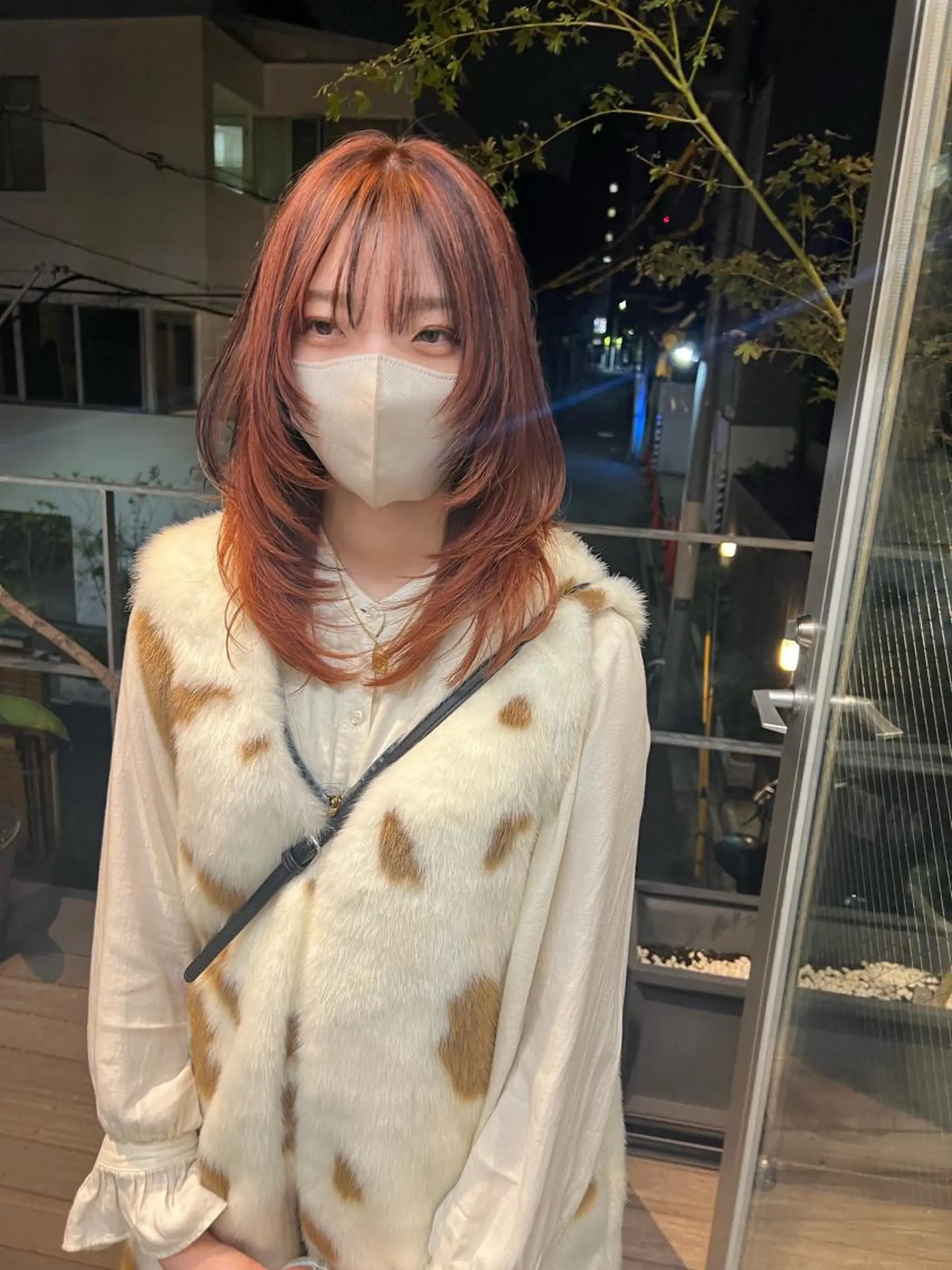 ミディアム カラー レイヤーカット カット ヘアカラー トリートメント sakoda shunkiのヘアスタイル