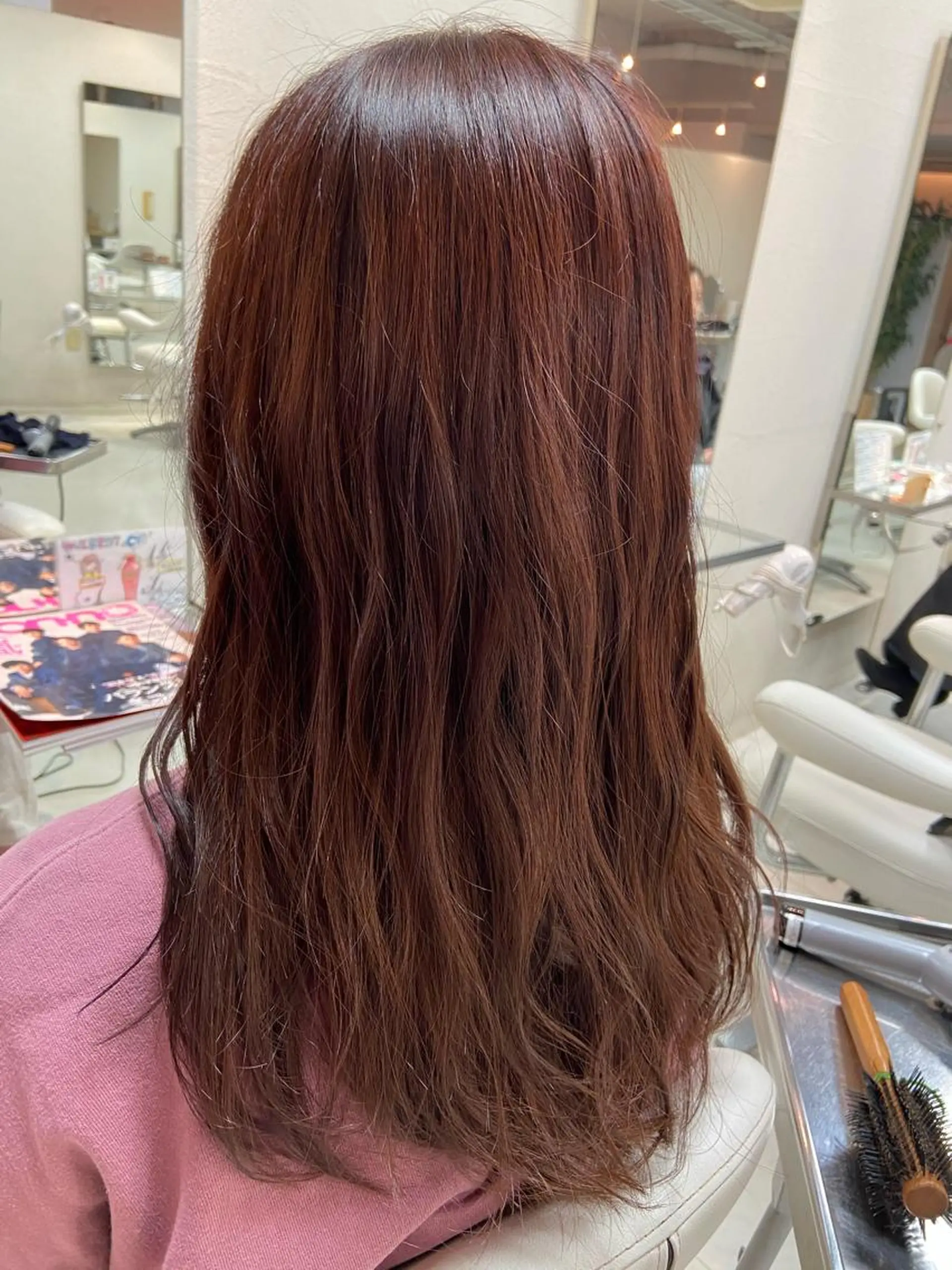 ロング カラー ブラウンカラー グラデーションカラー カット ヘアカラー トリートメント 菊地 美憂のヘアスタイル