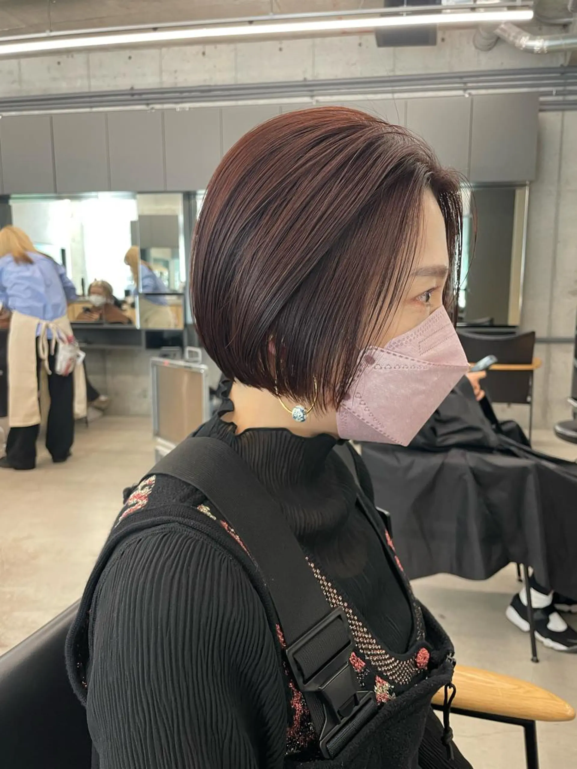 ミディアム カラー 佐伯 和佳のヘアスタイル