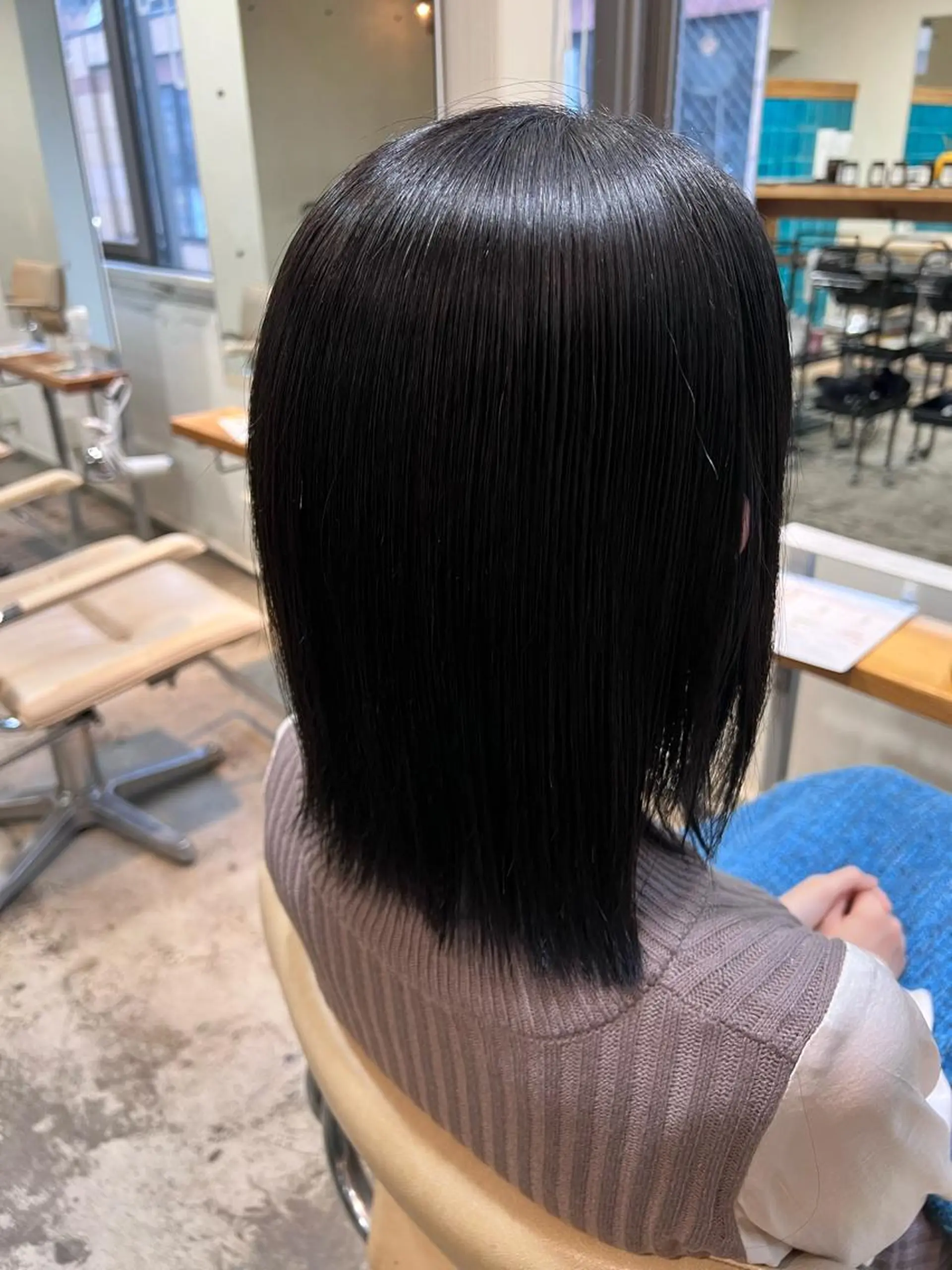 ミディアム カット KAZUKI新宿 カット　パーマのヘアスタイル
