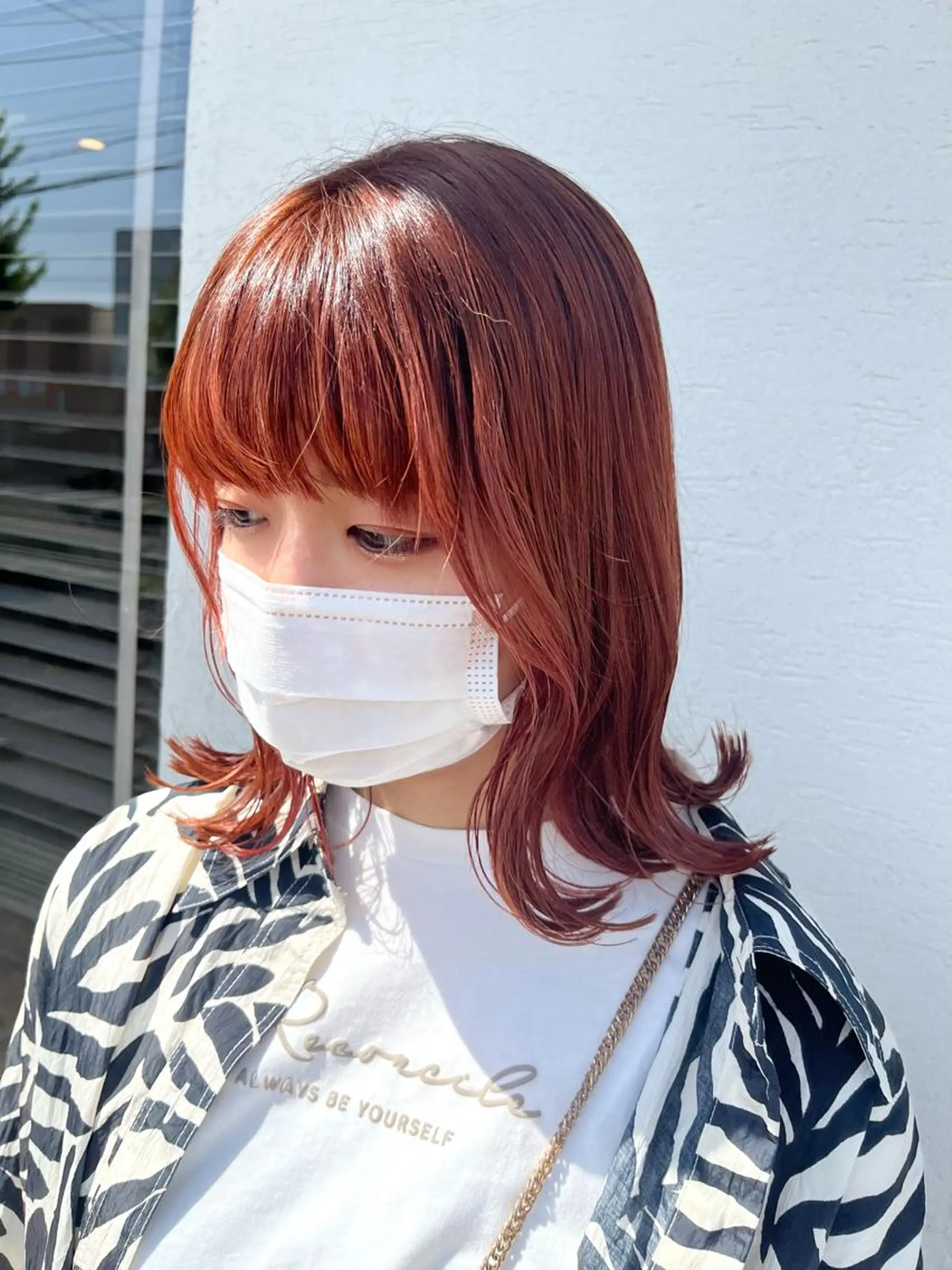 ミディアム カラー ヘアアレンジ ちひろ /似合わせカラーのヘアスタイル