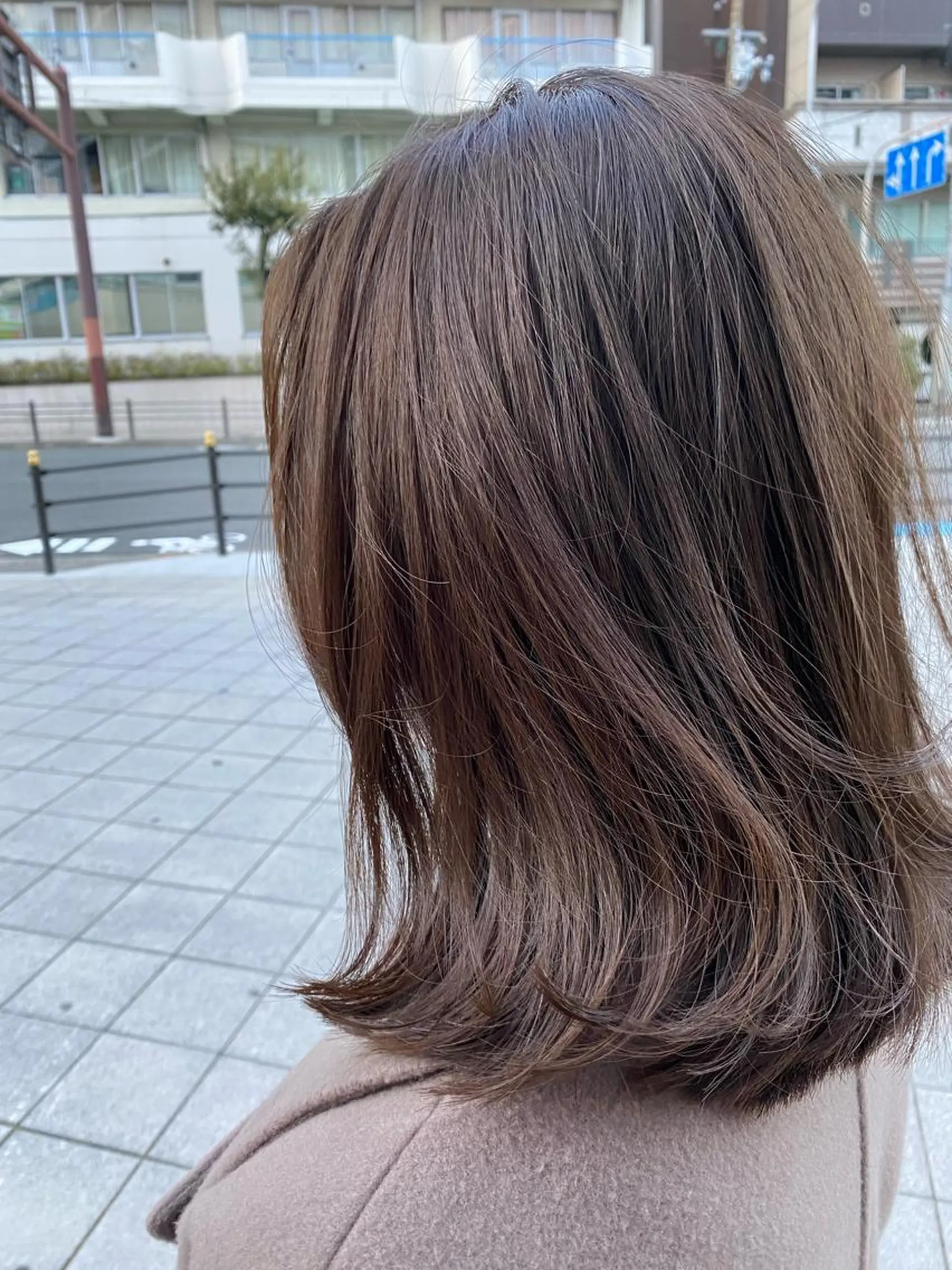 ミディアム カラー 髪質改善 大内翔太のヘアスタイル