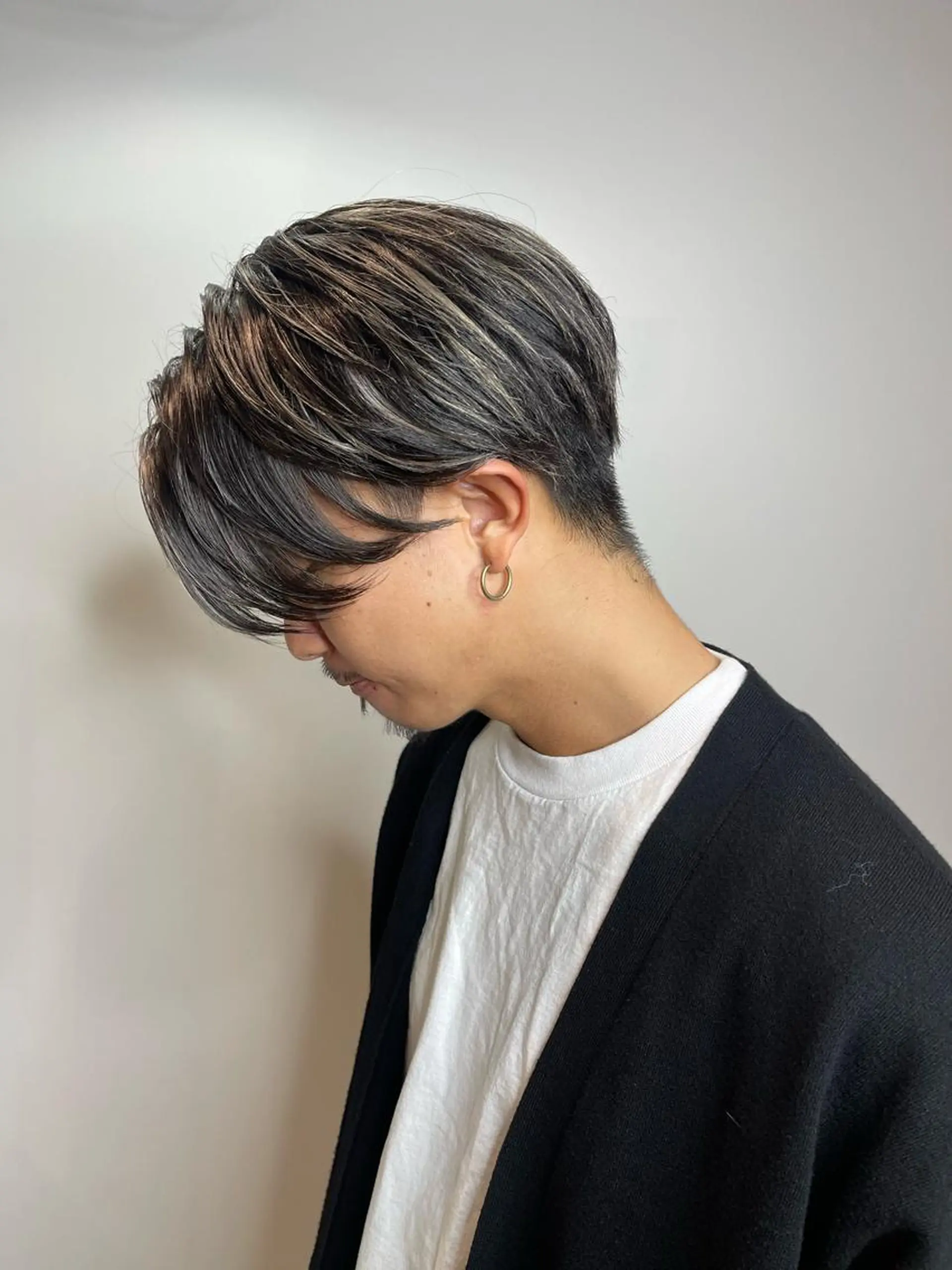 カラー メンズ カット ヘアカラー &chaLme   心斎橋所属・emi/髪質改善/ 韓国風/艶カラーのヘアスタイル