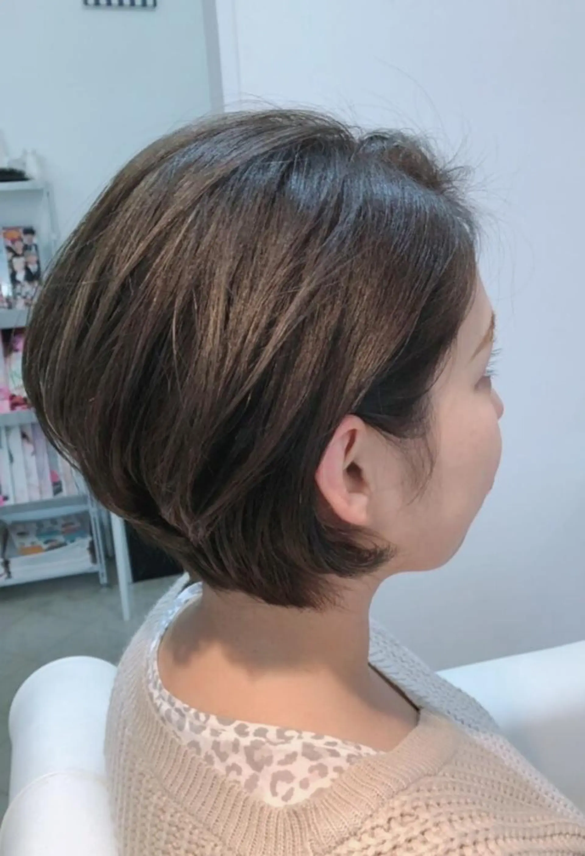 カラー ヘアアレンジ ショート ショートボブ ブルーカラー ブルージュ ボブ ショートヘア ナカシマ  アユミのヘアスタイル