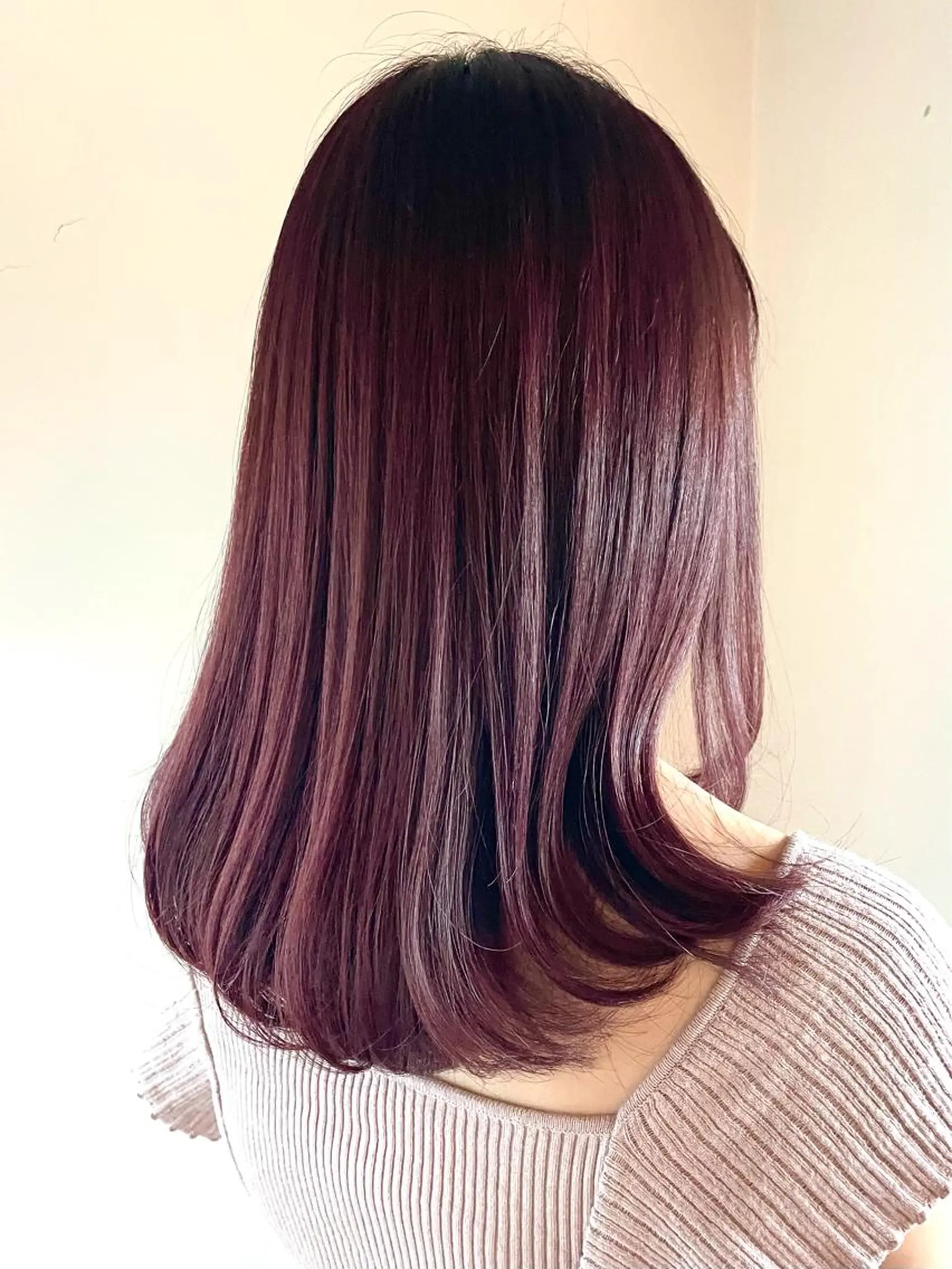 ミディアム ピンクブラウン 髪質改善 ヨシンモリ トリートメント カット ヘアカラー トリートメント allure所属・表参道Allure 大塚ちはなのヘアスタイル