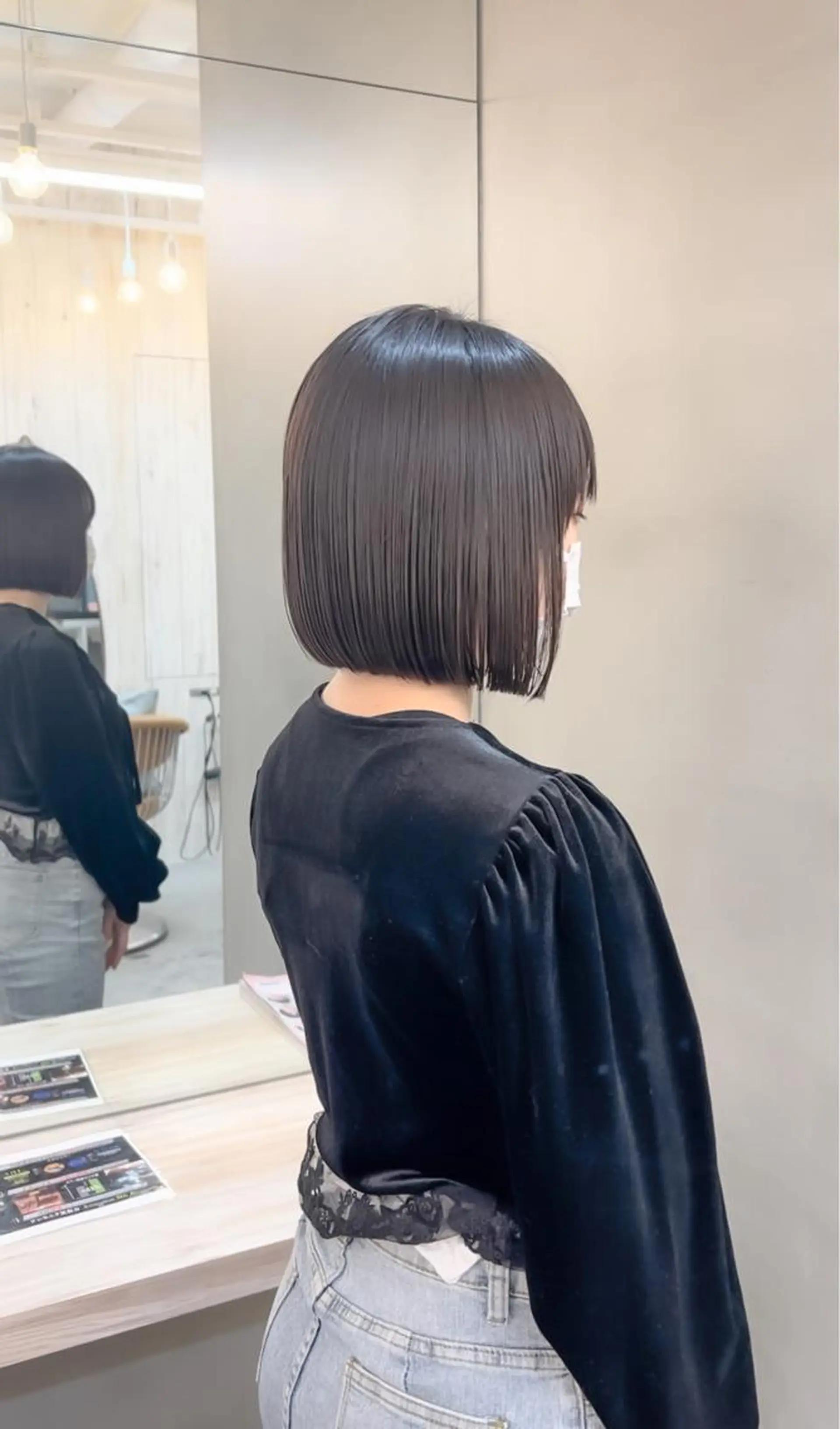 ショート カット 縮毛矯正 トリートメント ボブ/縮毛矯正 髪質改善/もえるのヘアスタイル