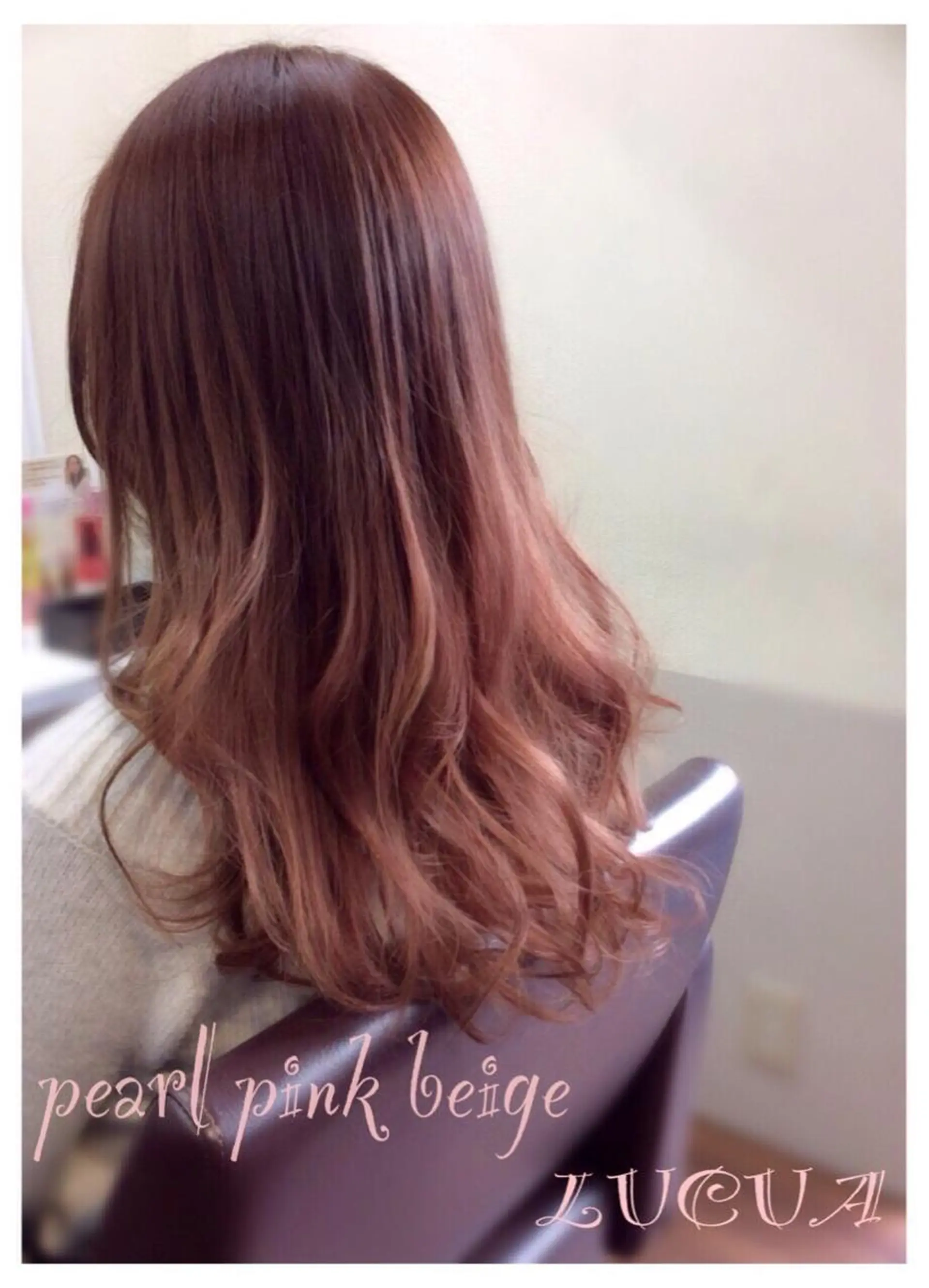 ロング カラー ベージュカラー ピンクカラー ピンクベージュ Beauty Salon  peige所属・peige 斉藤✨大人ヘアー✨のヘアスタイル