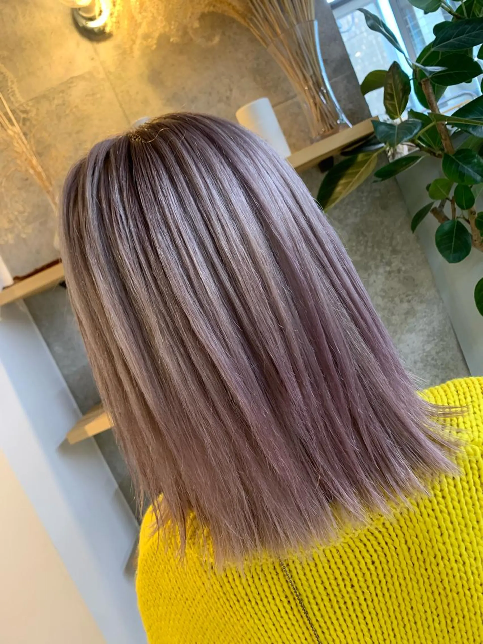 ミディアム カラー ヘアカラー トリートメント 天野 開のヘアスタイル