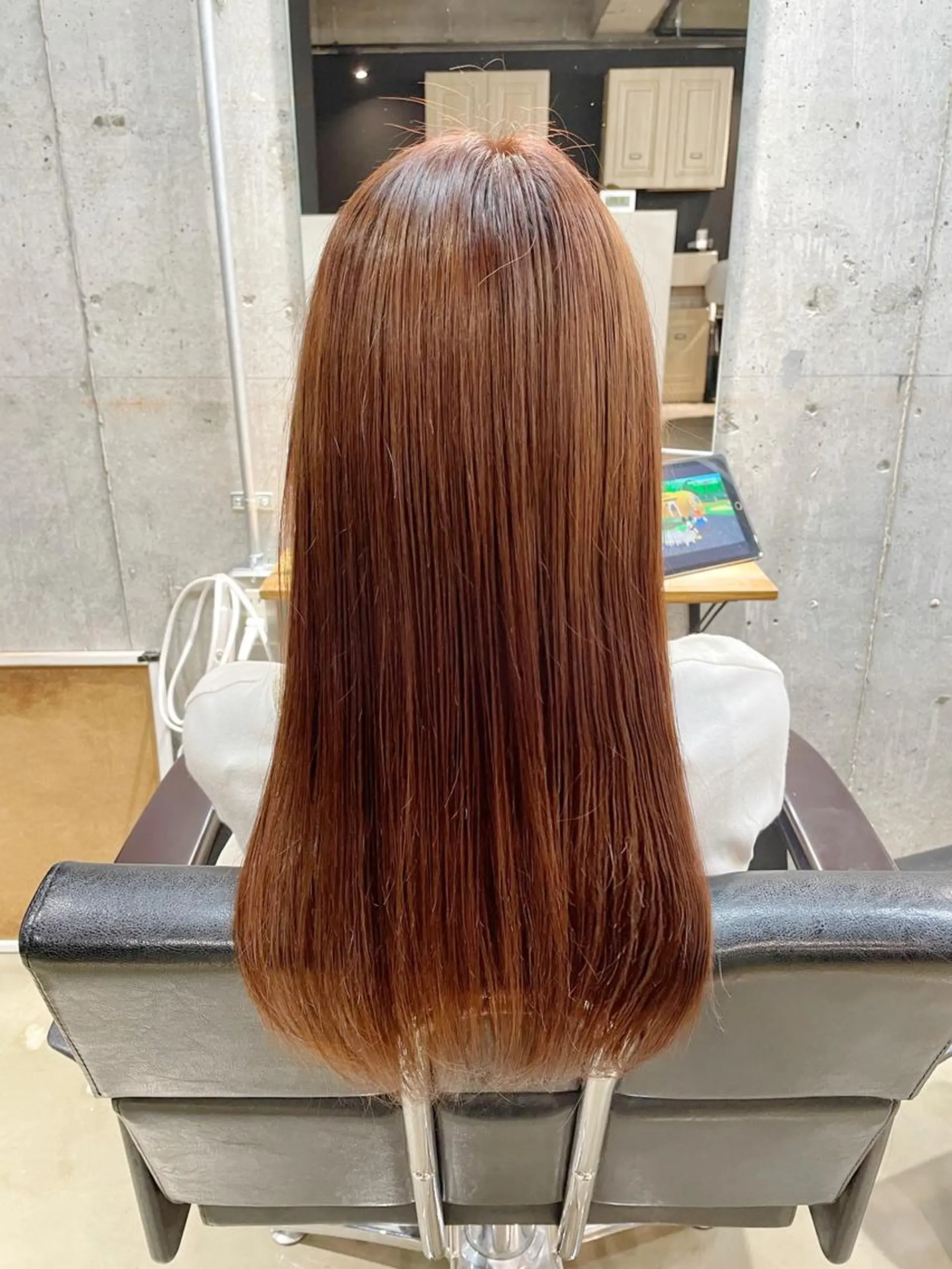 ロング カラー ブラウンカラー オレンジ オレンジブラウン トリートメント lowha 上尾所属・Lowha_ageo 💐Fuzukiのヘアスタイル