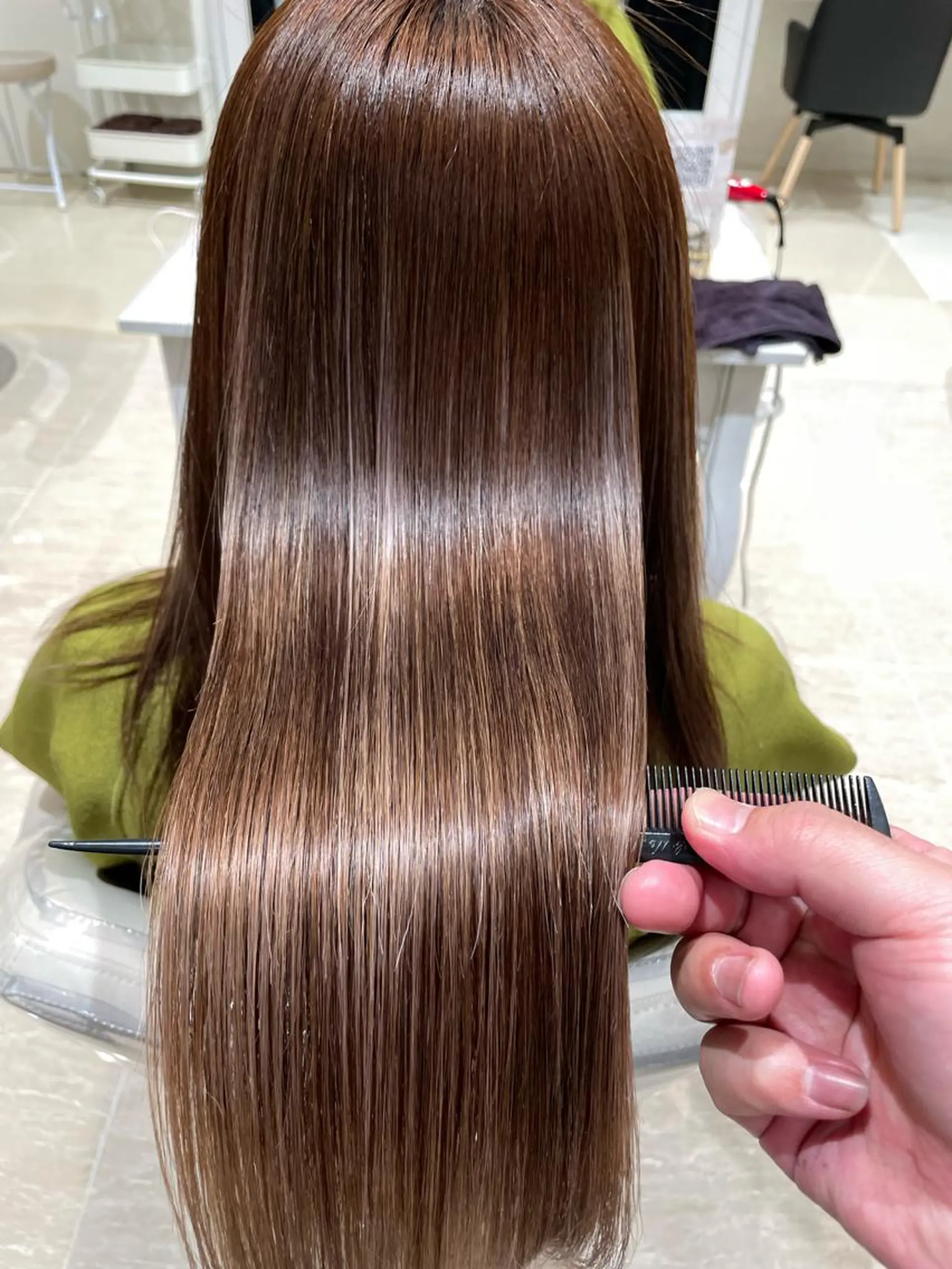 ロング カット ヘアカラー トリートメント ✨酸性ストレート✨ 南川だいさくのヘアスタイル