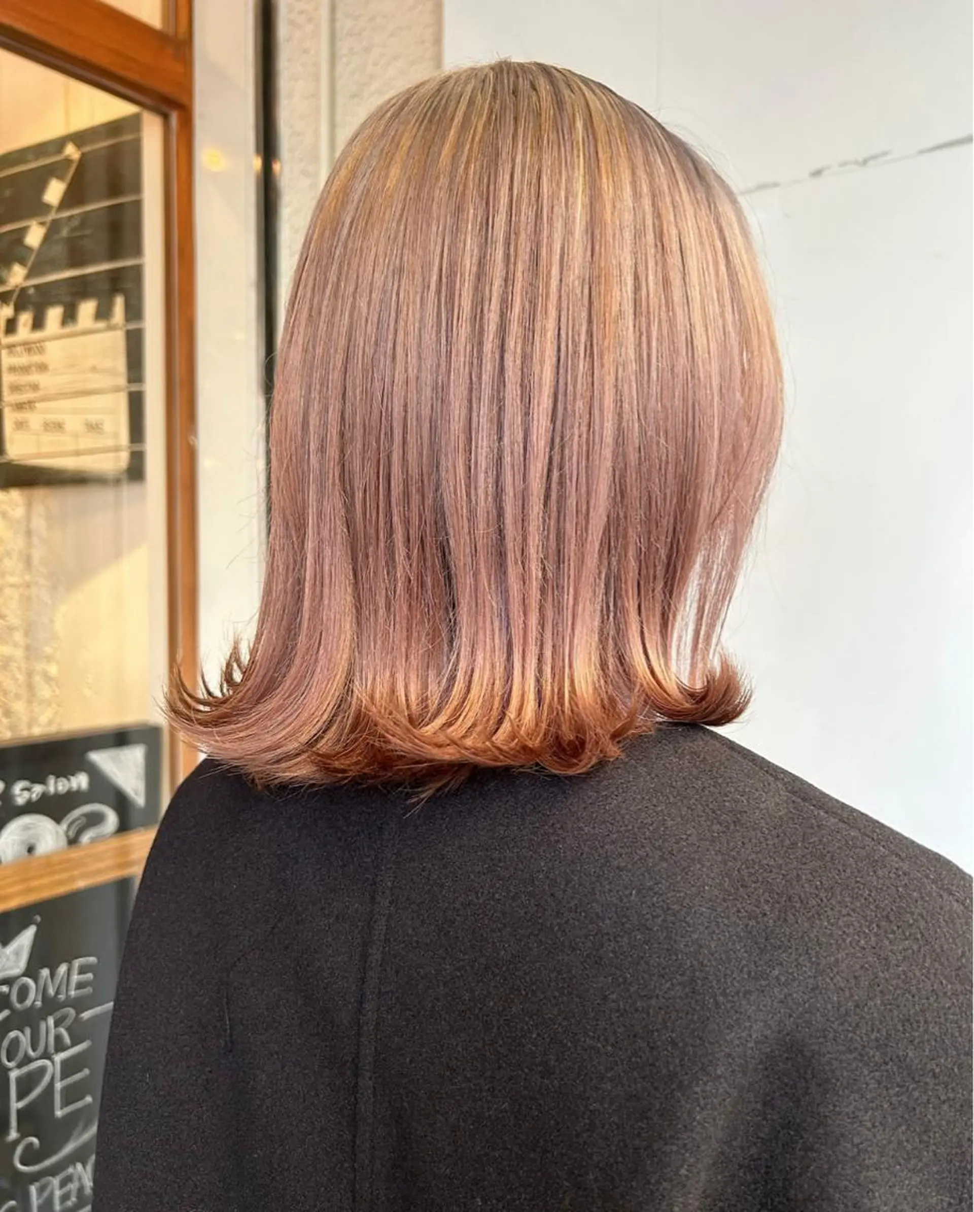 ミディアム ヘアカラー ゆうき あすかのヘアスタイル